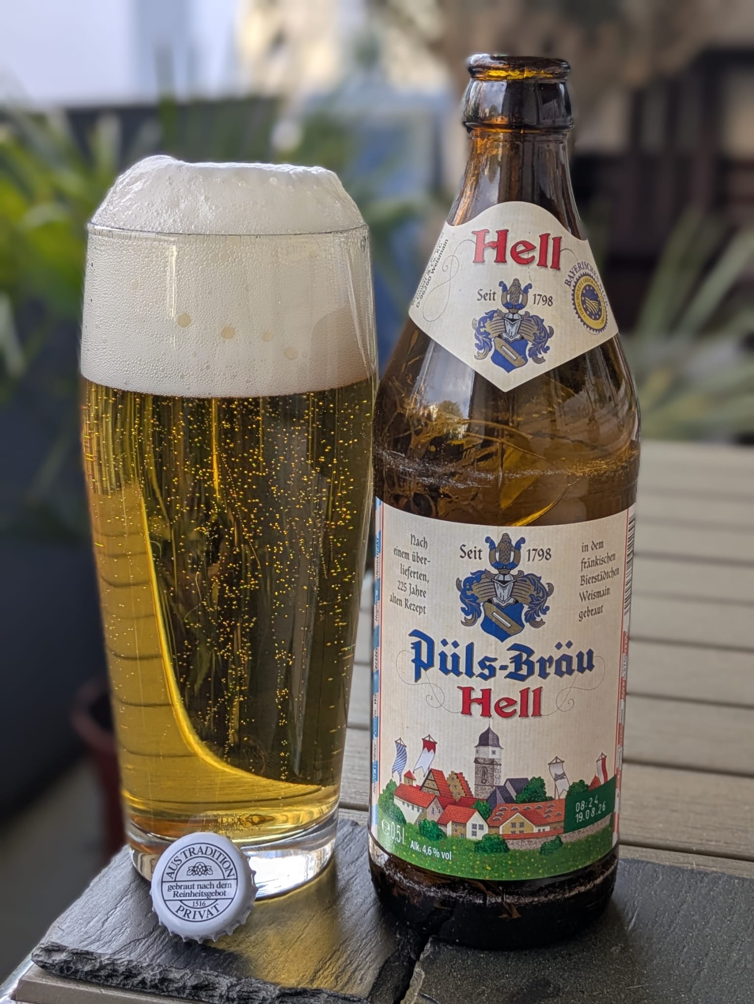 Bierprobe Hell von Püls-Bräu von FrankenBierFreund