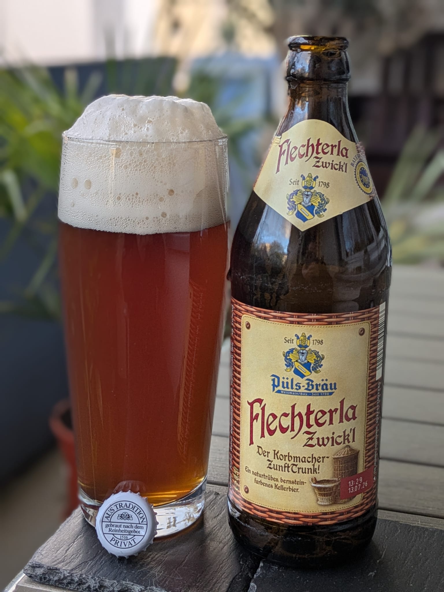 Bierprobe Flechterla Zwickl von Püls-Bräu von FrankenBierFreund