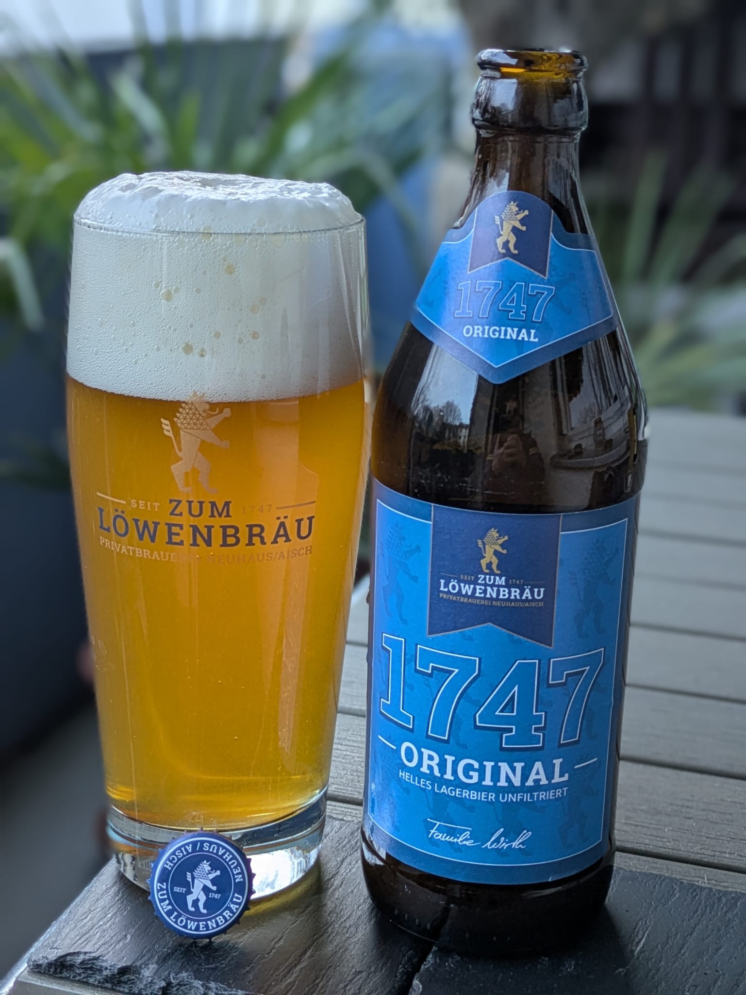 Bierprobe 1747 Original der Brauerei Zum Löwenbräu von FrankenBierFreund