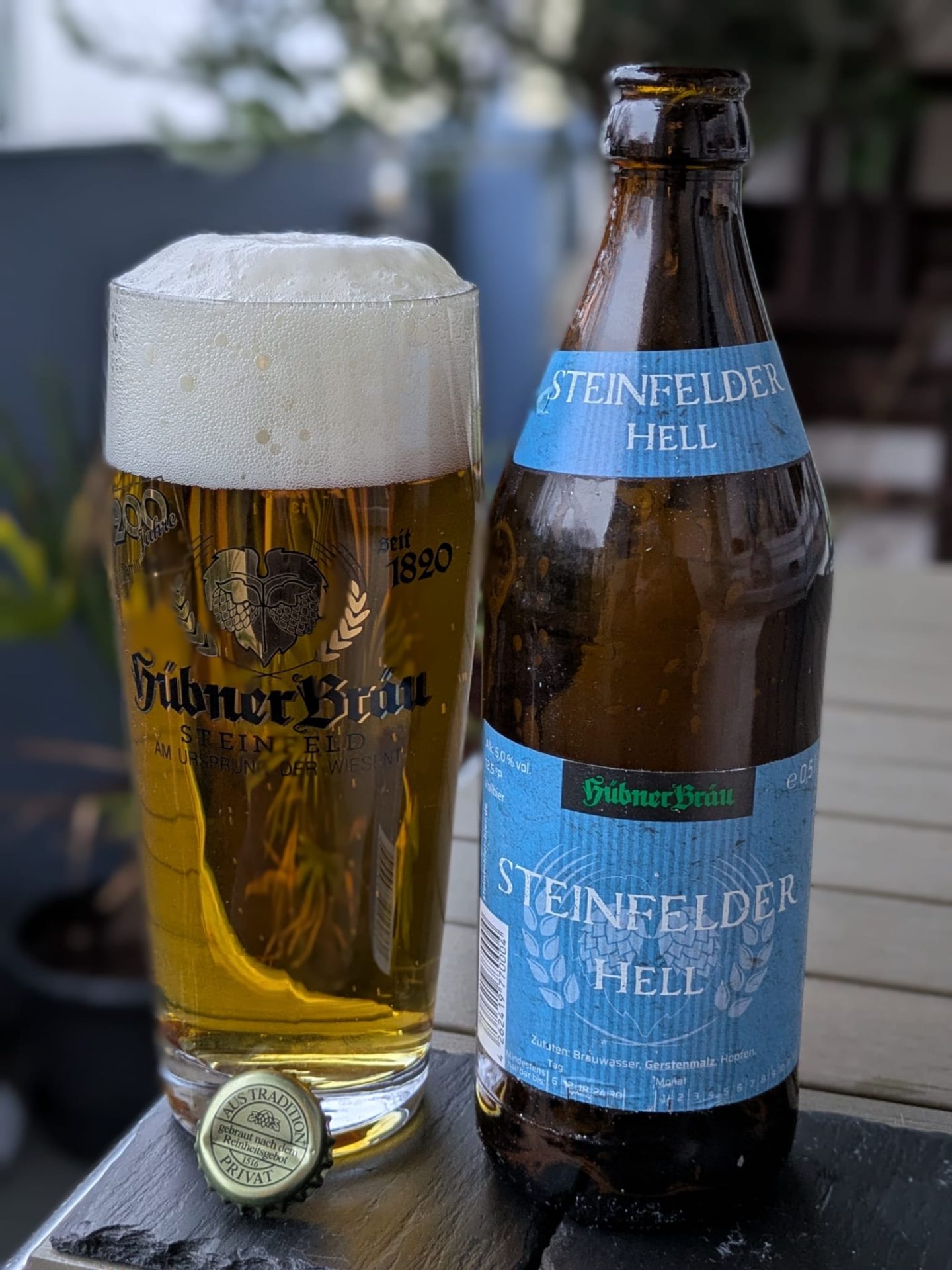 #97: Das Steinfelder Hell von Hübner Bräu aus Steinfeld in der Fränkischen Schweiz