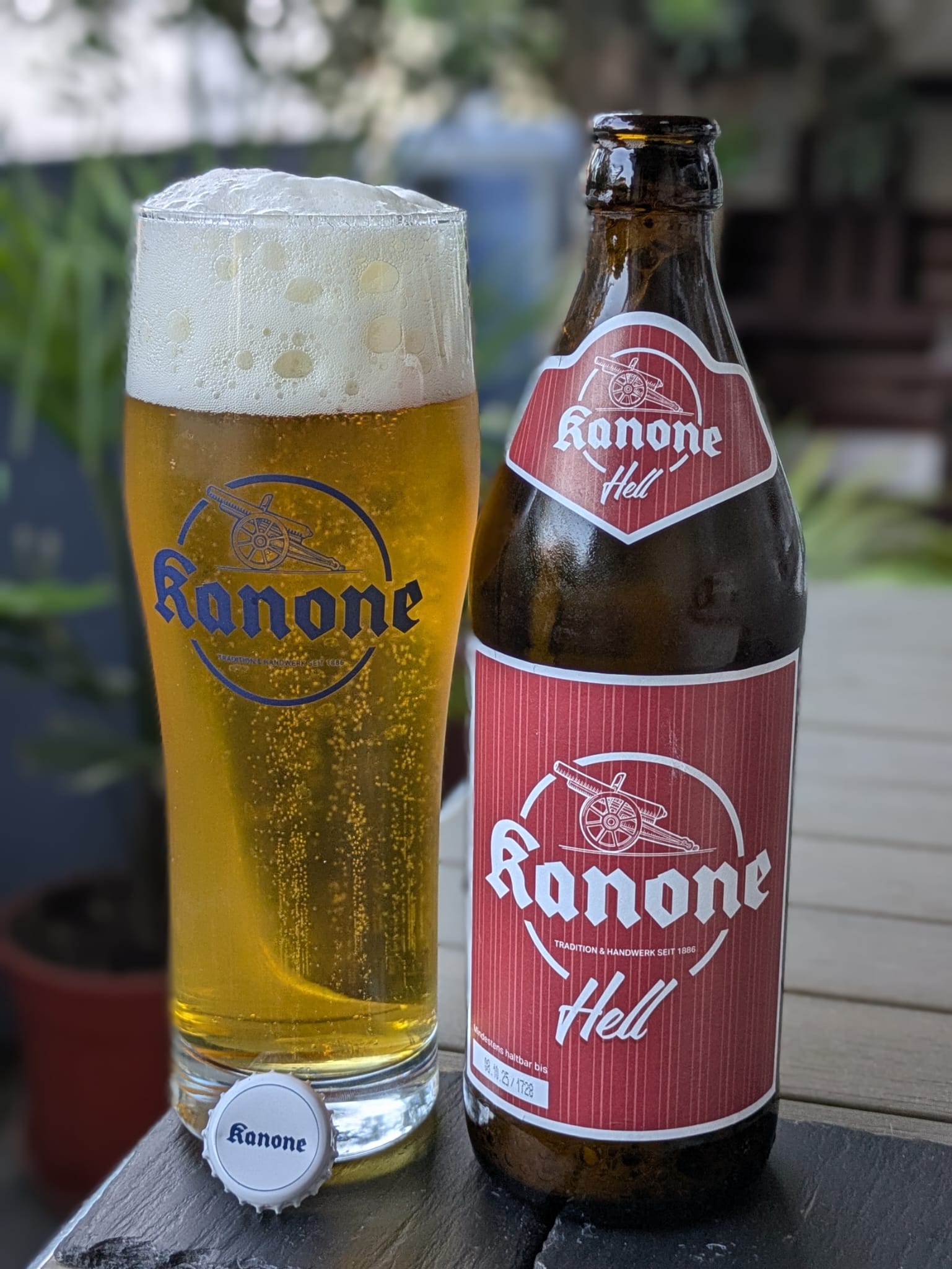 Bierprobe Kanone Hell der Brauerei Kanone von FrankenBierFreund