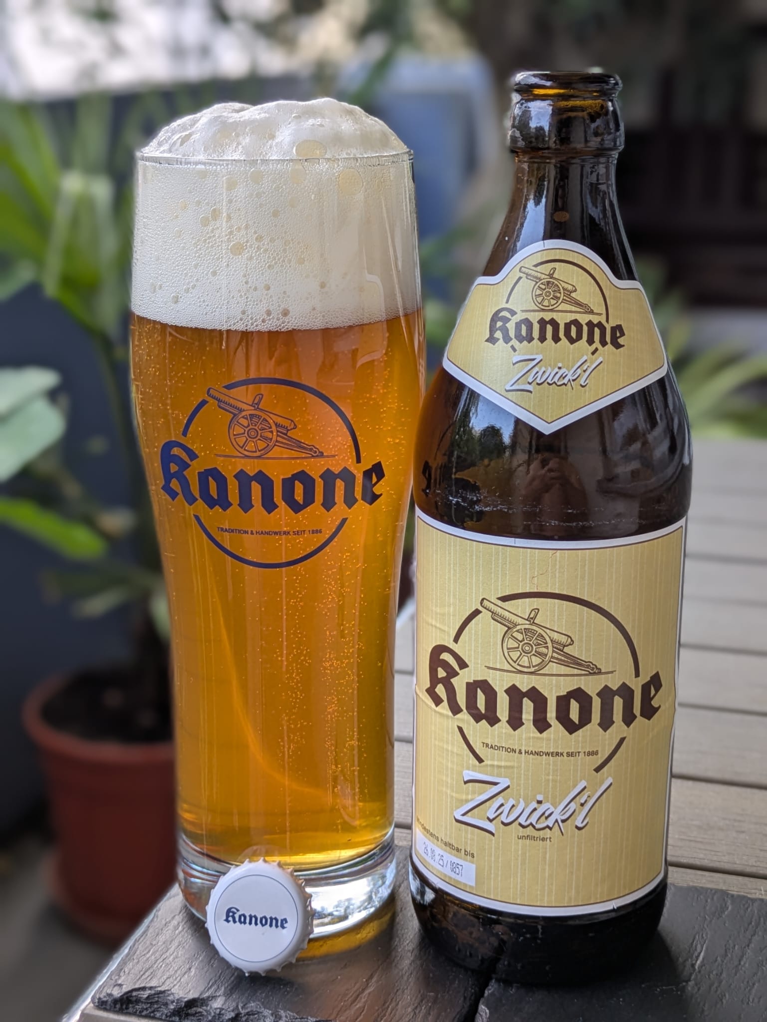 Bierprobe Kanone Zwickel der Brauerei Kanone von FrankenBierFreund