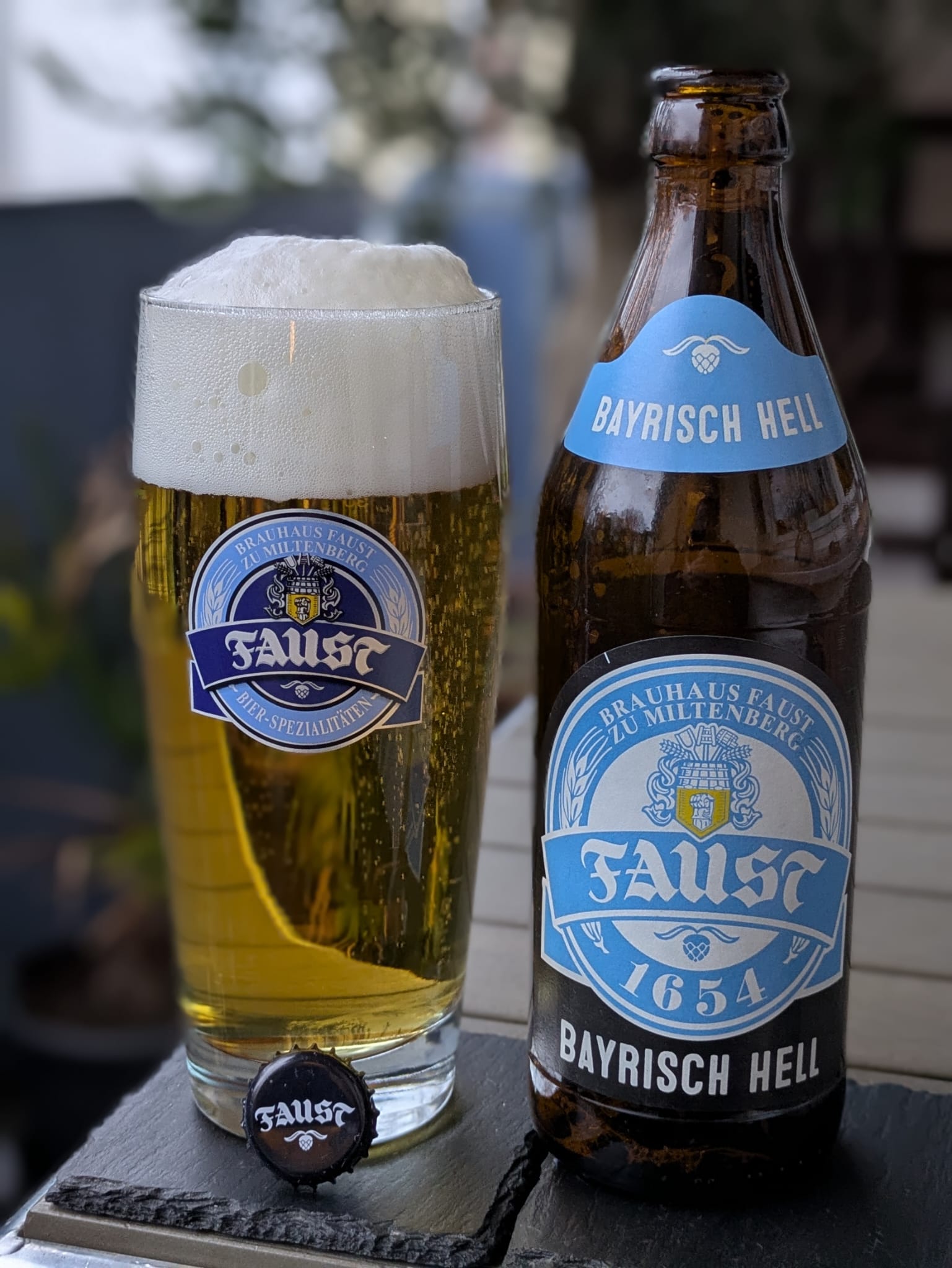 Bierprobe Bayrisch Hell vom Brauhaus Faust von FrankenBierFreund