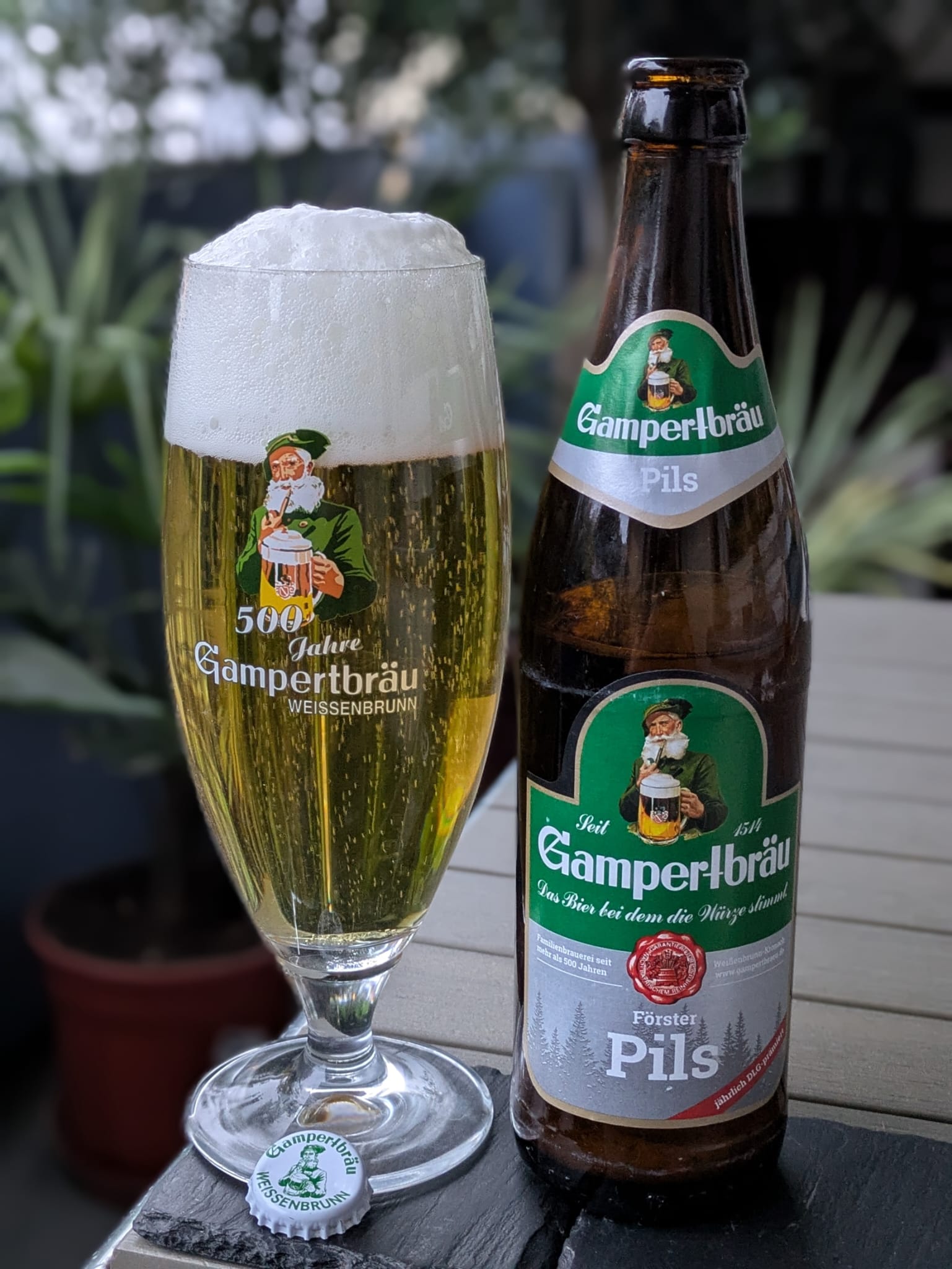 Bierprobe Förster Pils von Gampertbräu vom FrankenBierFreund
