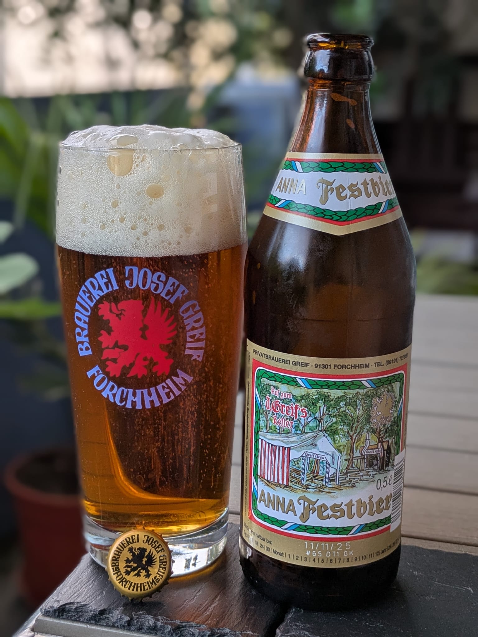 Bierprobe Anna-Festbier von Greif-Bräu vob FrankenBierFreund