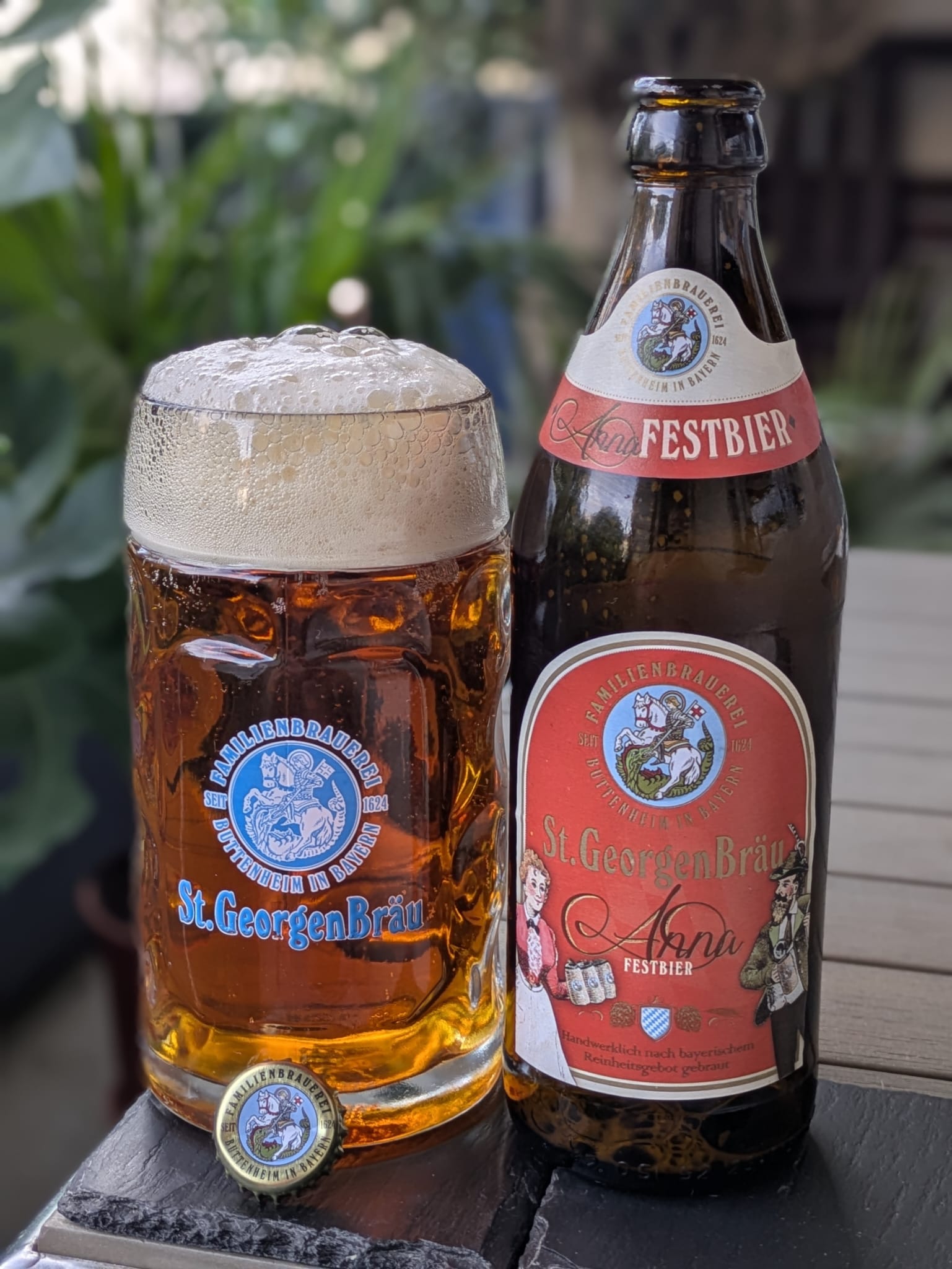 Bierprobe Annafestbier von St. Georgen Bräu von FrankenBierFreund