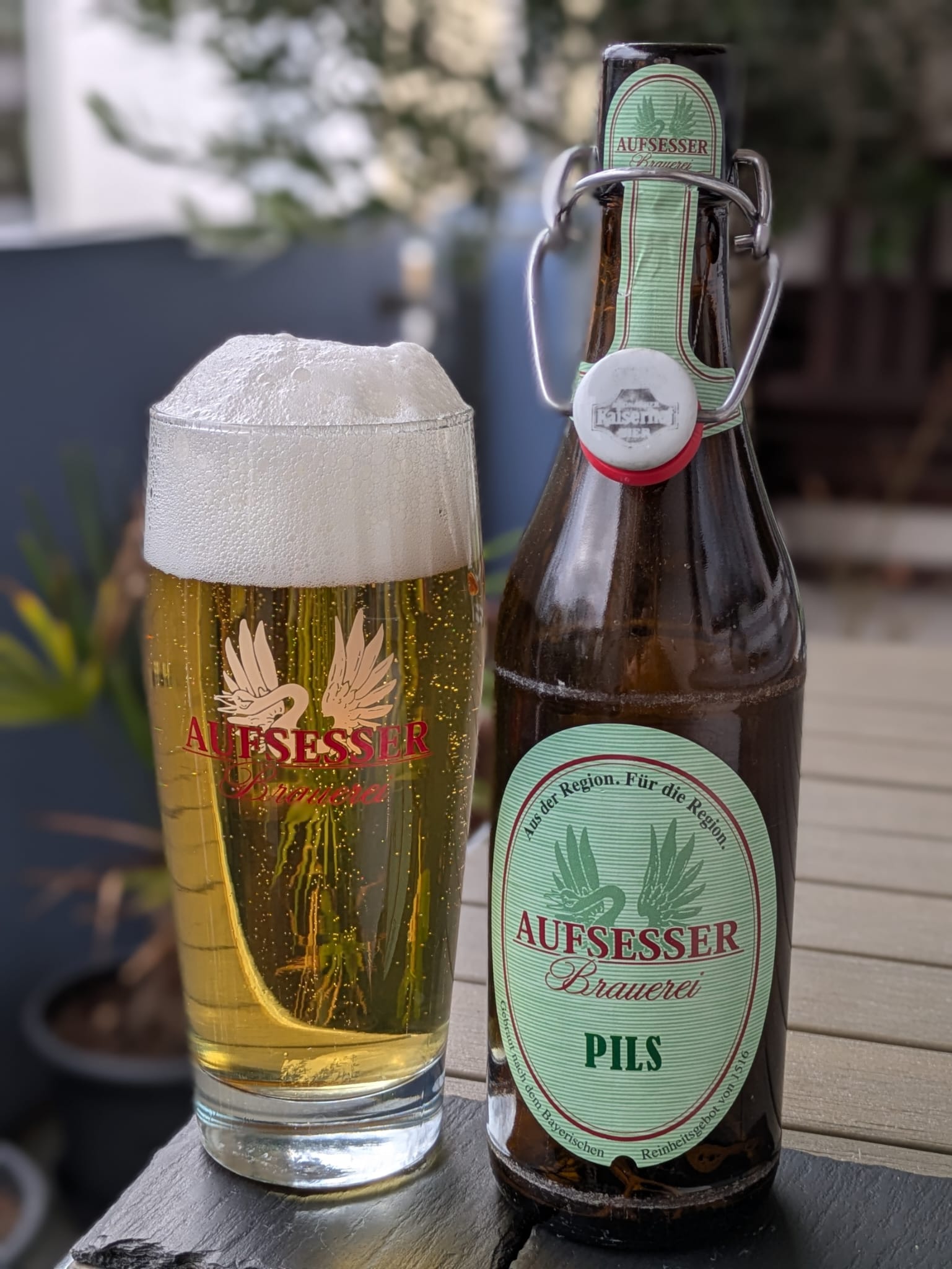 Bierprobe Pils der Brauerei Aufsesser von FrankenBierFreund