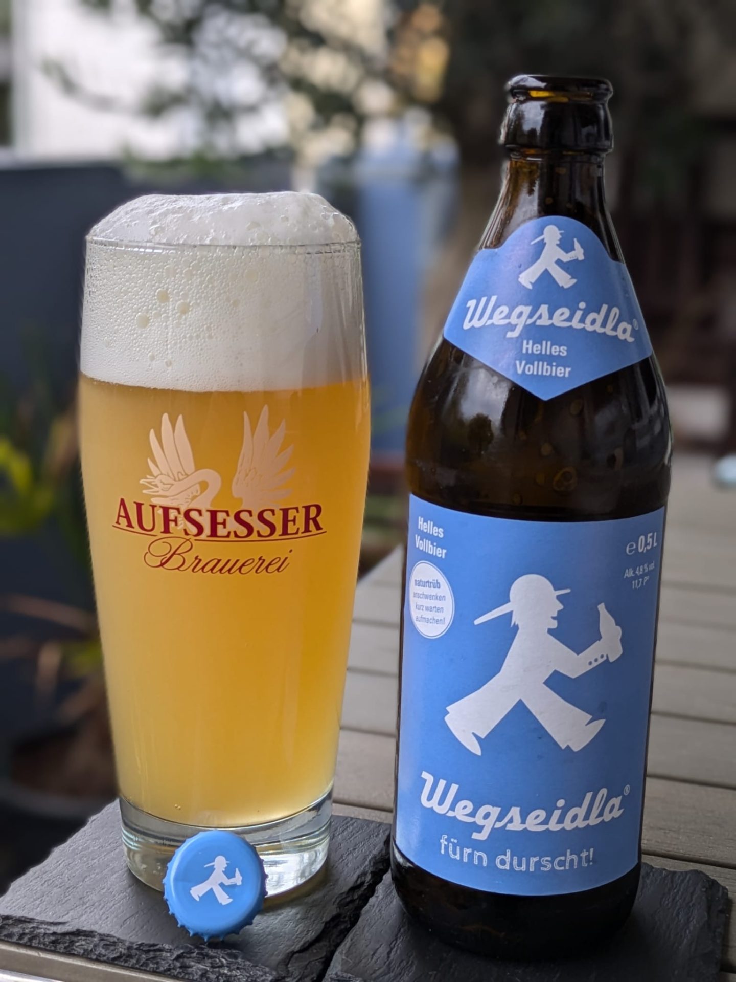 #2: Das Wegseidla Helles Vollbier der Brauerei Aufsesser aus Aufseß in der Fränkischen Schweiz