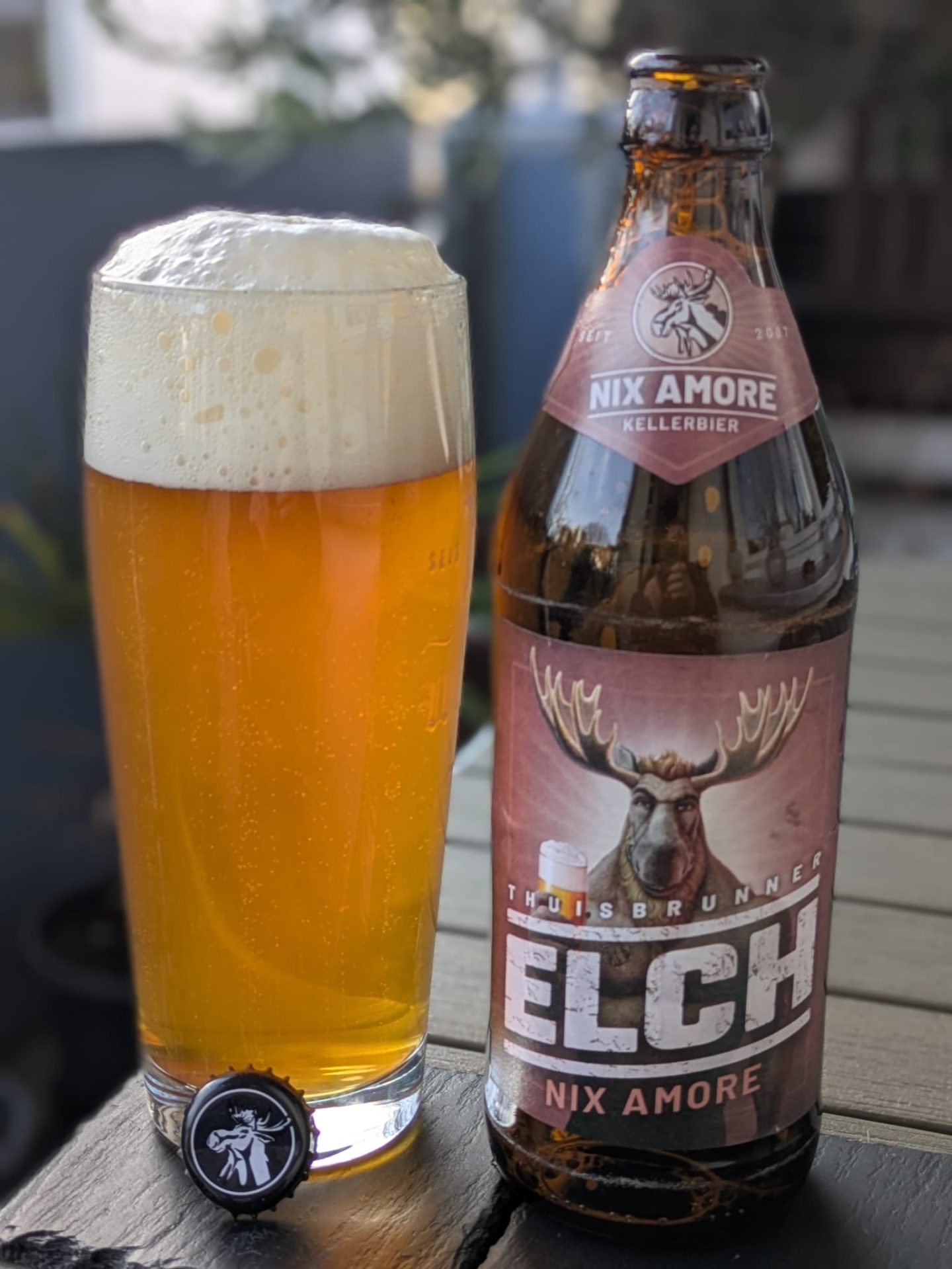 #141: Das Nix Amore Kellerbier von Elch-Bräu aus Thuisbrunn in der Fränkischen Schweiz