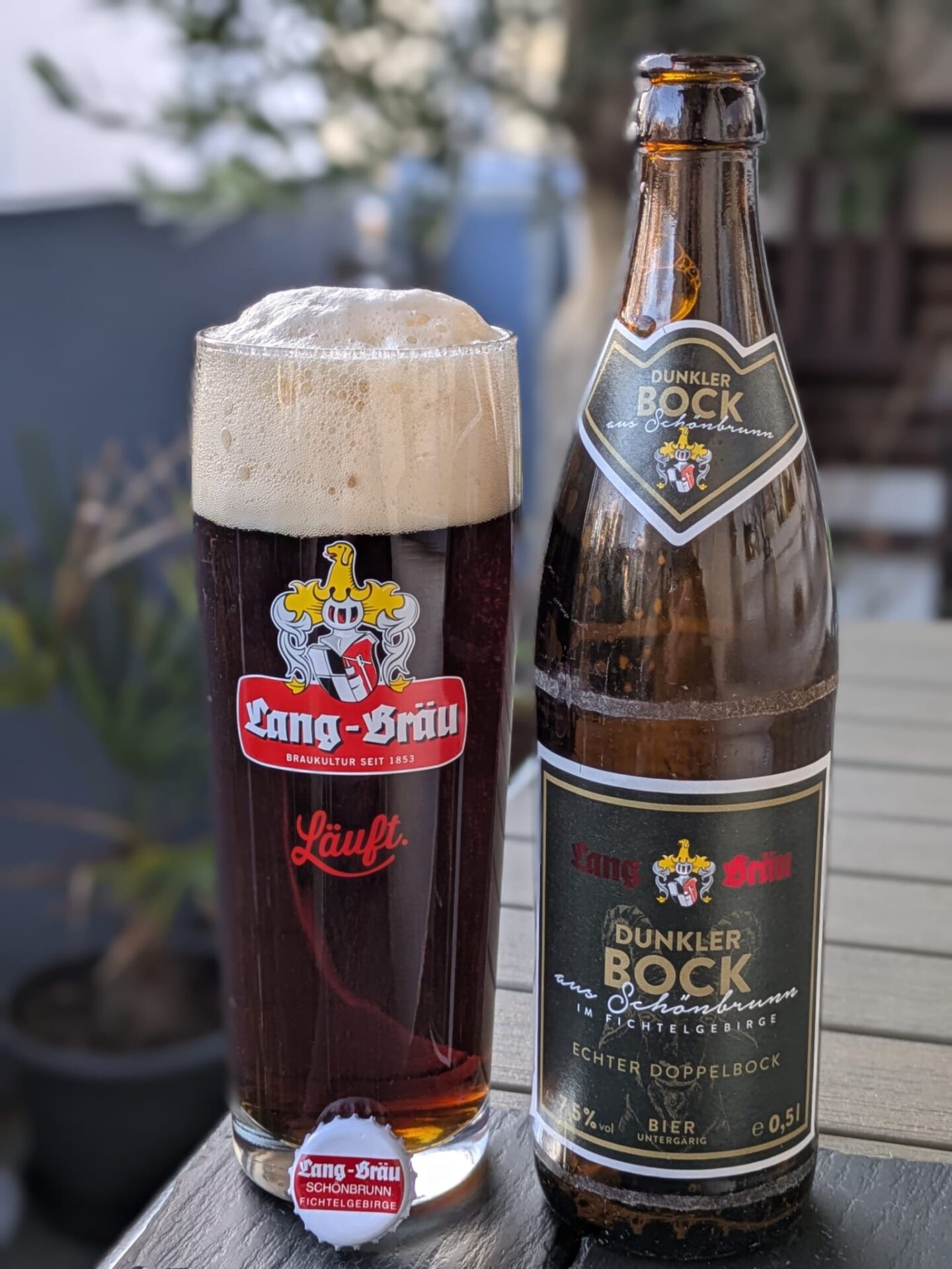 #244: Dunkler Bock von Lang-Bräu aus Schönbrunn im Fichtelgebirge