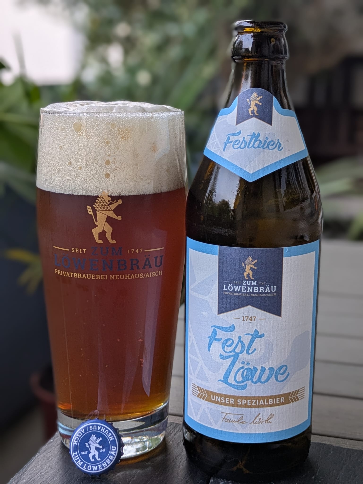 Bierprobe Fest Löwe der Brauerei Zum Löwenbräu von FrankenBierFreund