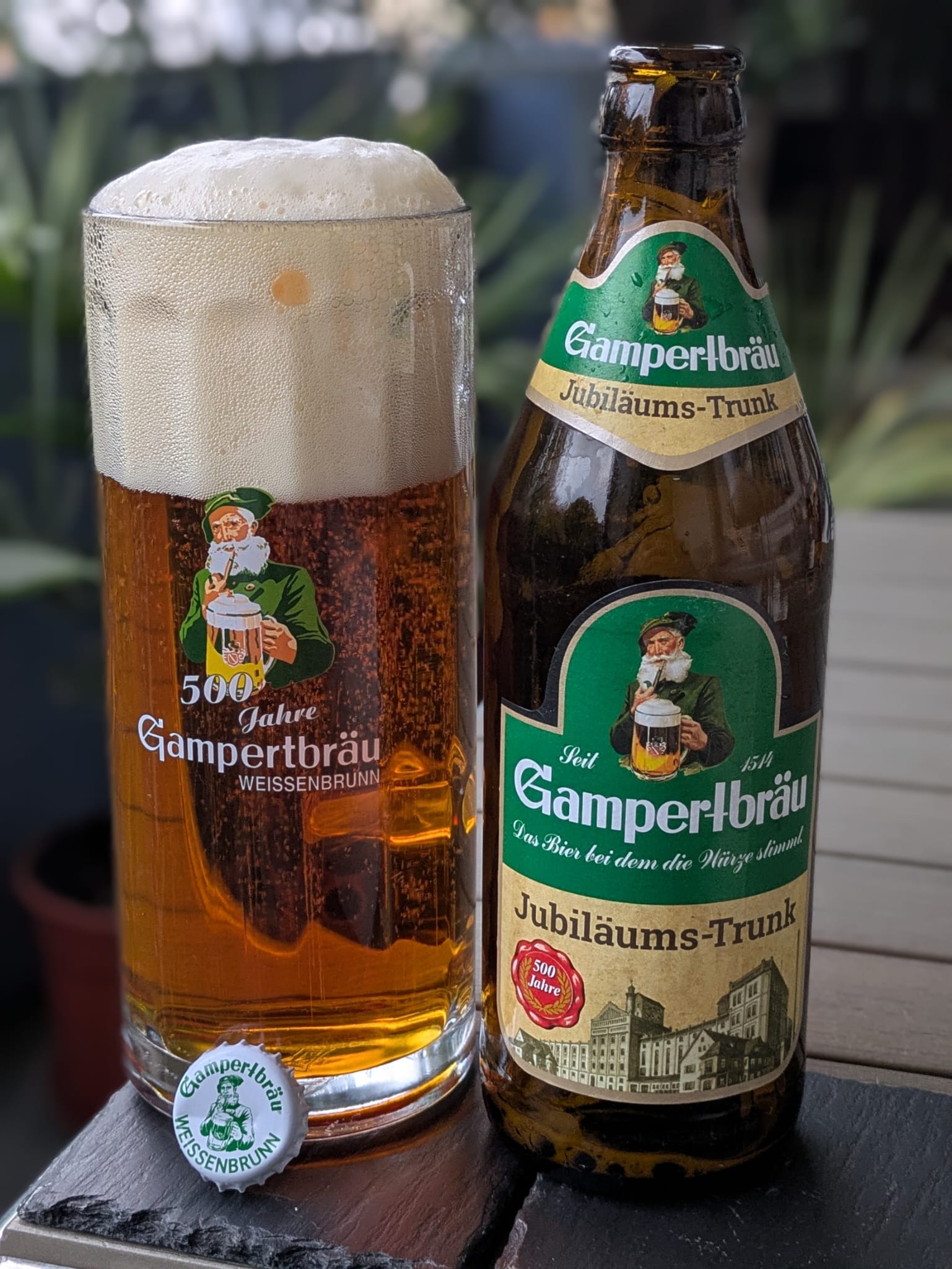Bierprobe Jubiläums-Trunk von Gampertbräu von FrankenBierFreund