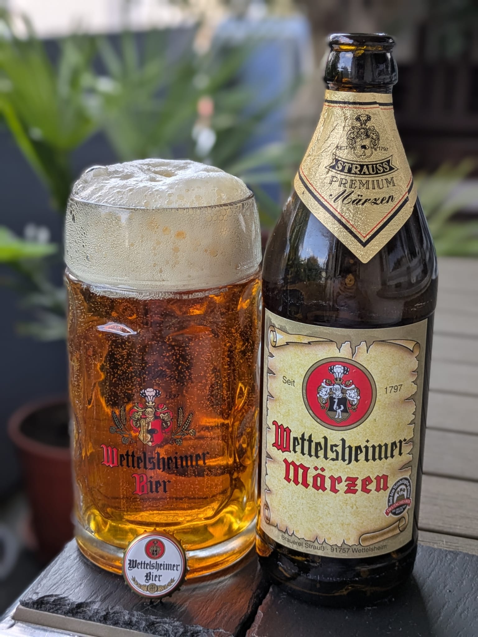 Bierprobe Wettelsheimer Märzen der Brauerei Strauß von FrankenBierFreund