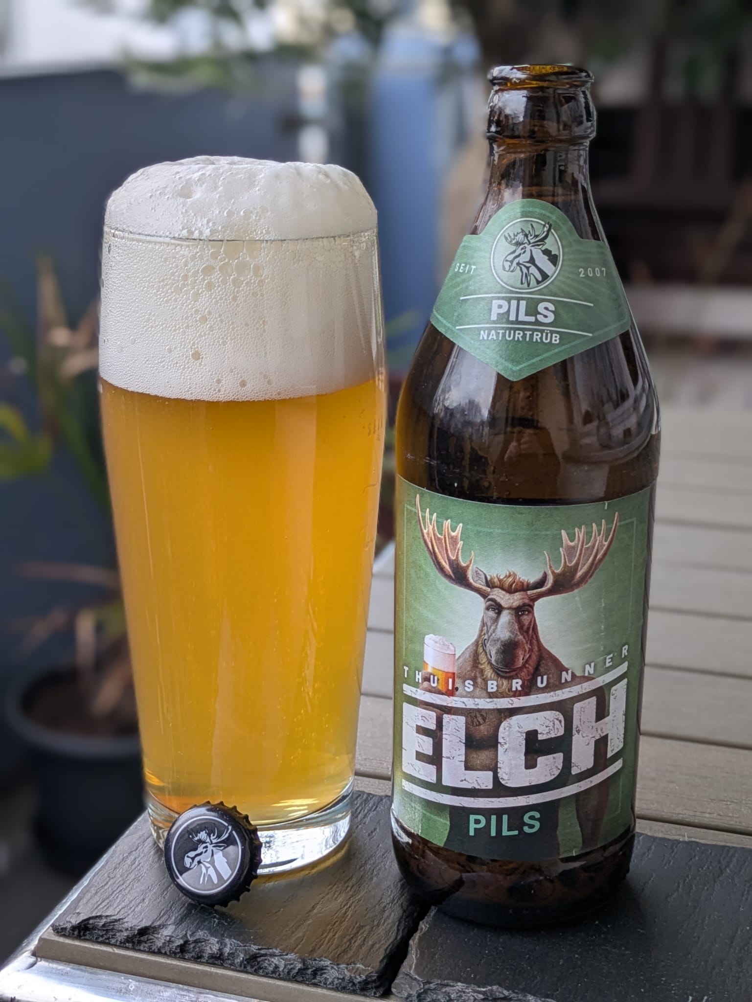 Bierprobe Pils von Elch-Bräu aus Thuisbrunn von FrankenBierFreund