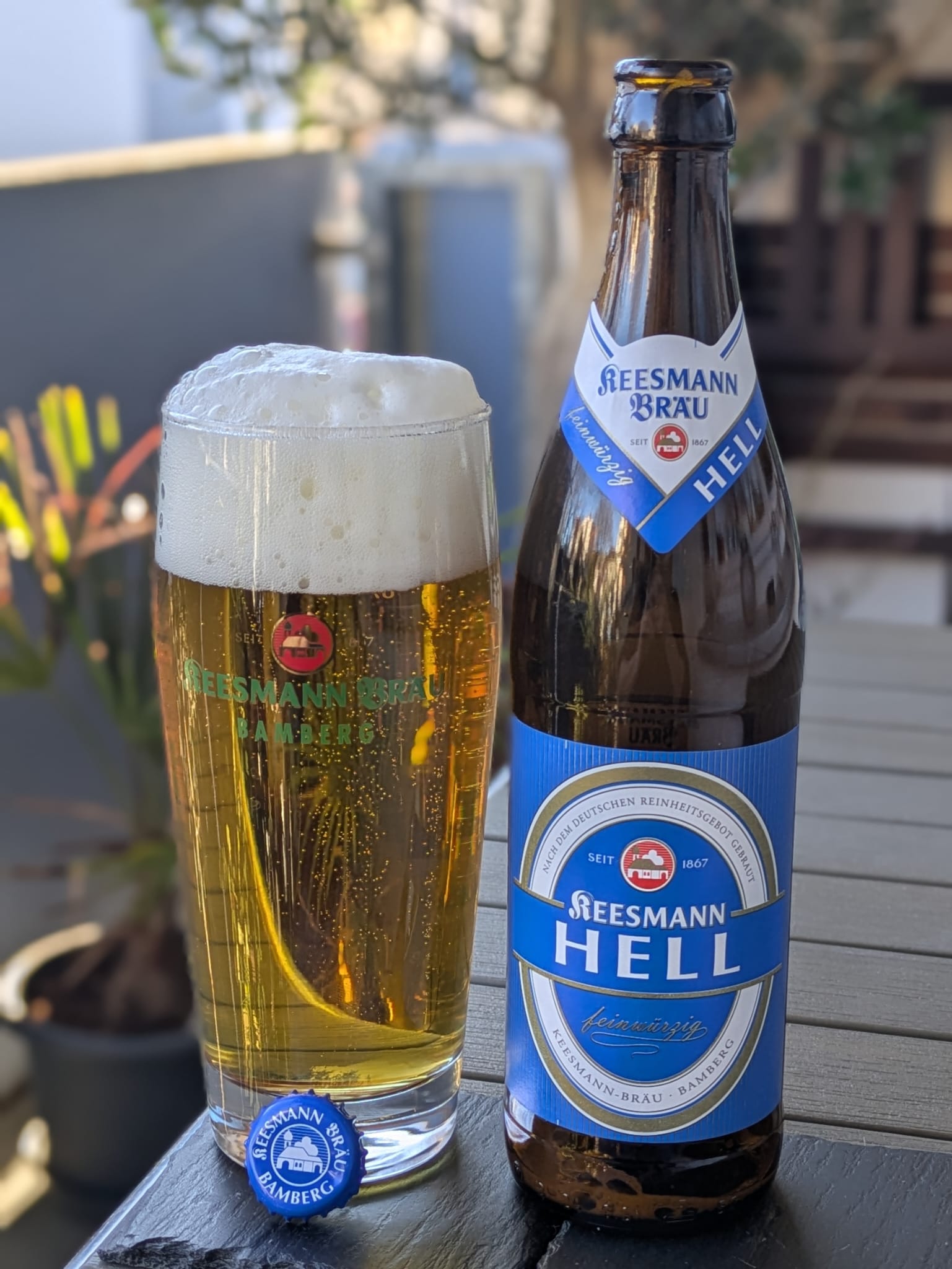 Bierprobe Keesmann Hell der Brauerei Keesmann von FrankenBierFreund