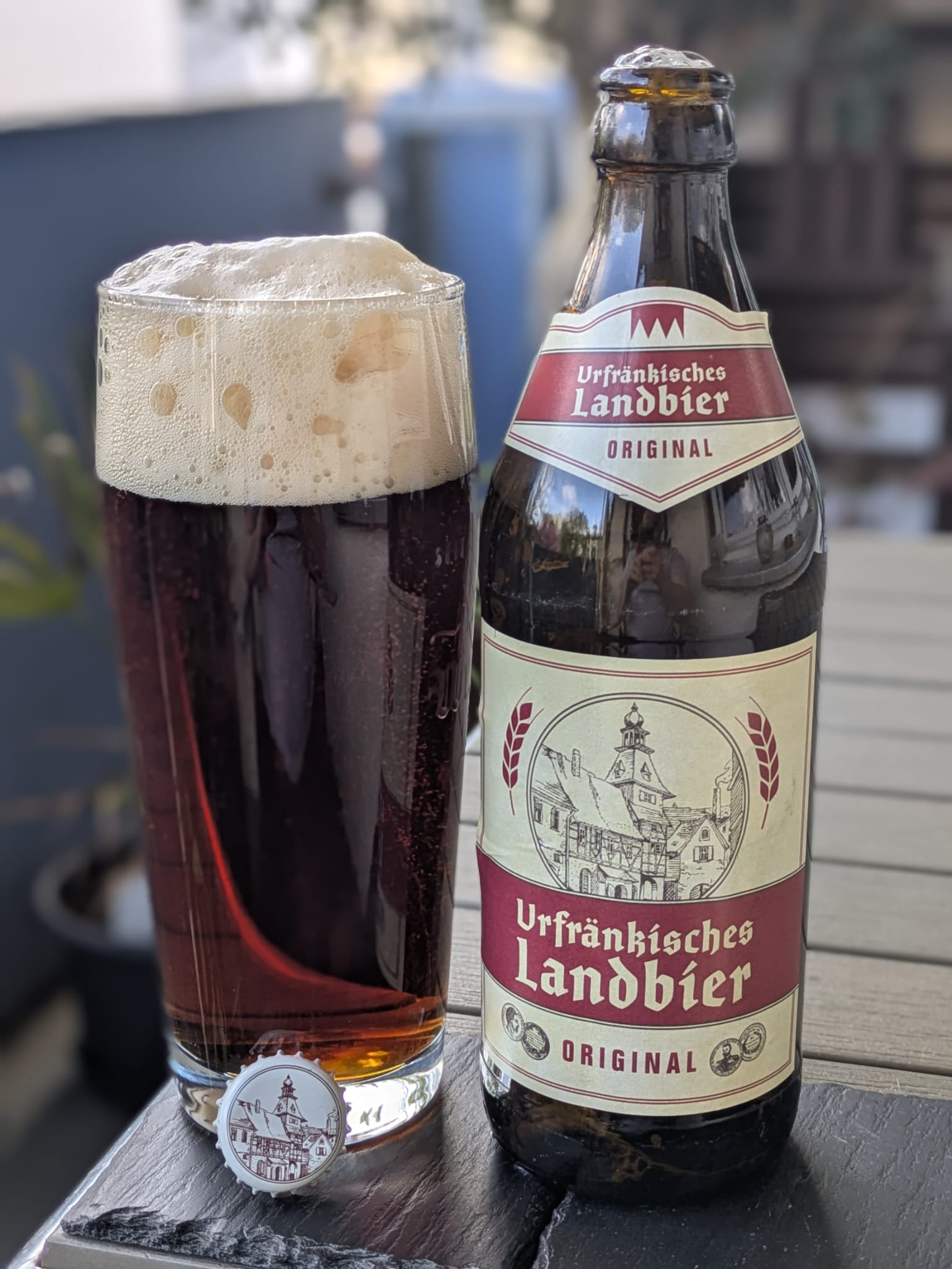 Bierprobe Urfränkisches Landbier Original der Brauerei Kesselring von FrankenBierFreund