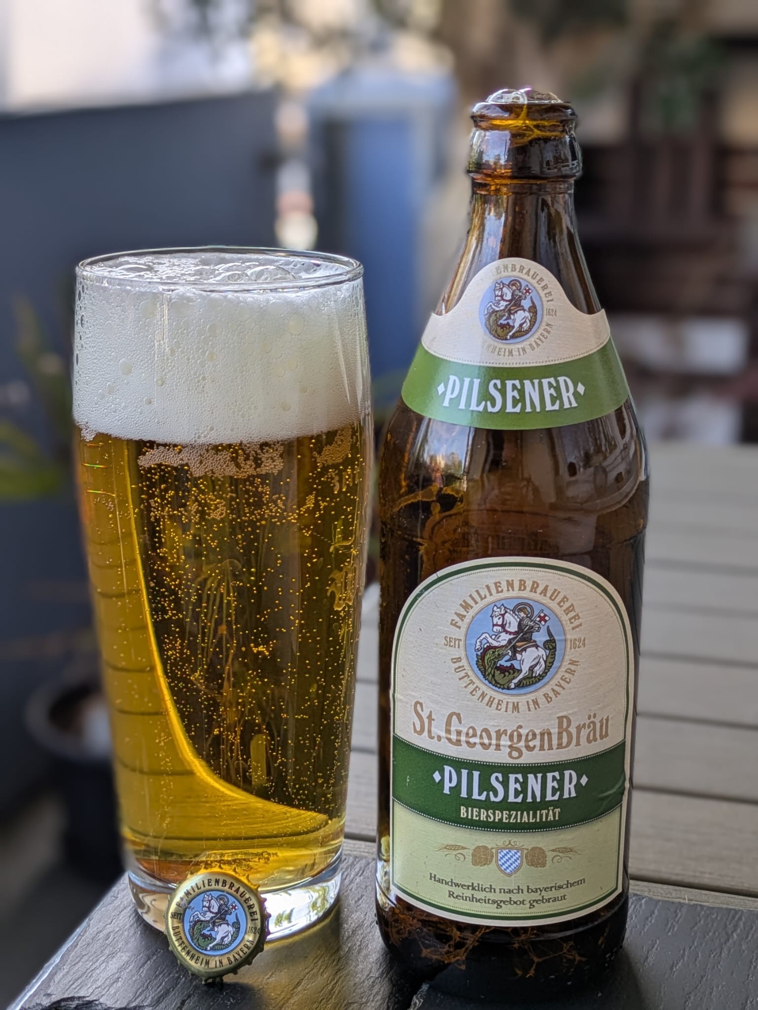 Bierprobe Pilsener von St. Georgen Bräu von FrankenBierFreund