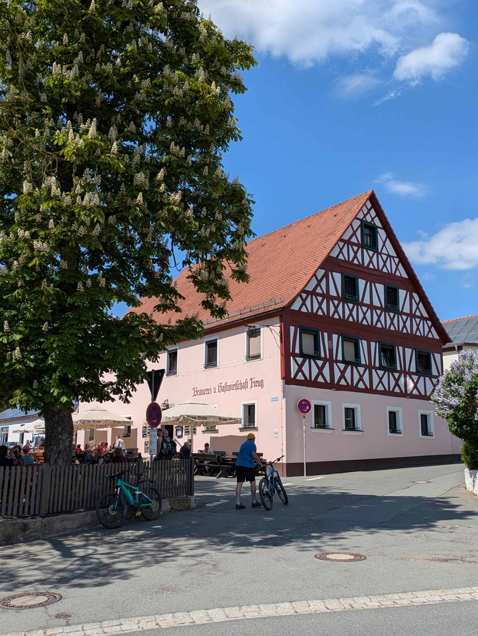 Die Kastanie im Biergarten von Krug-Bräu von FrankenBierFreund