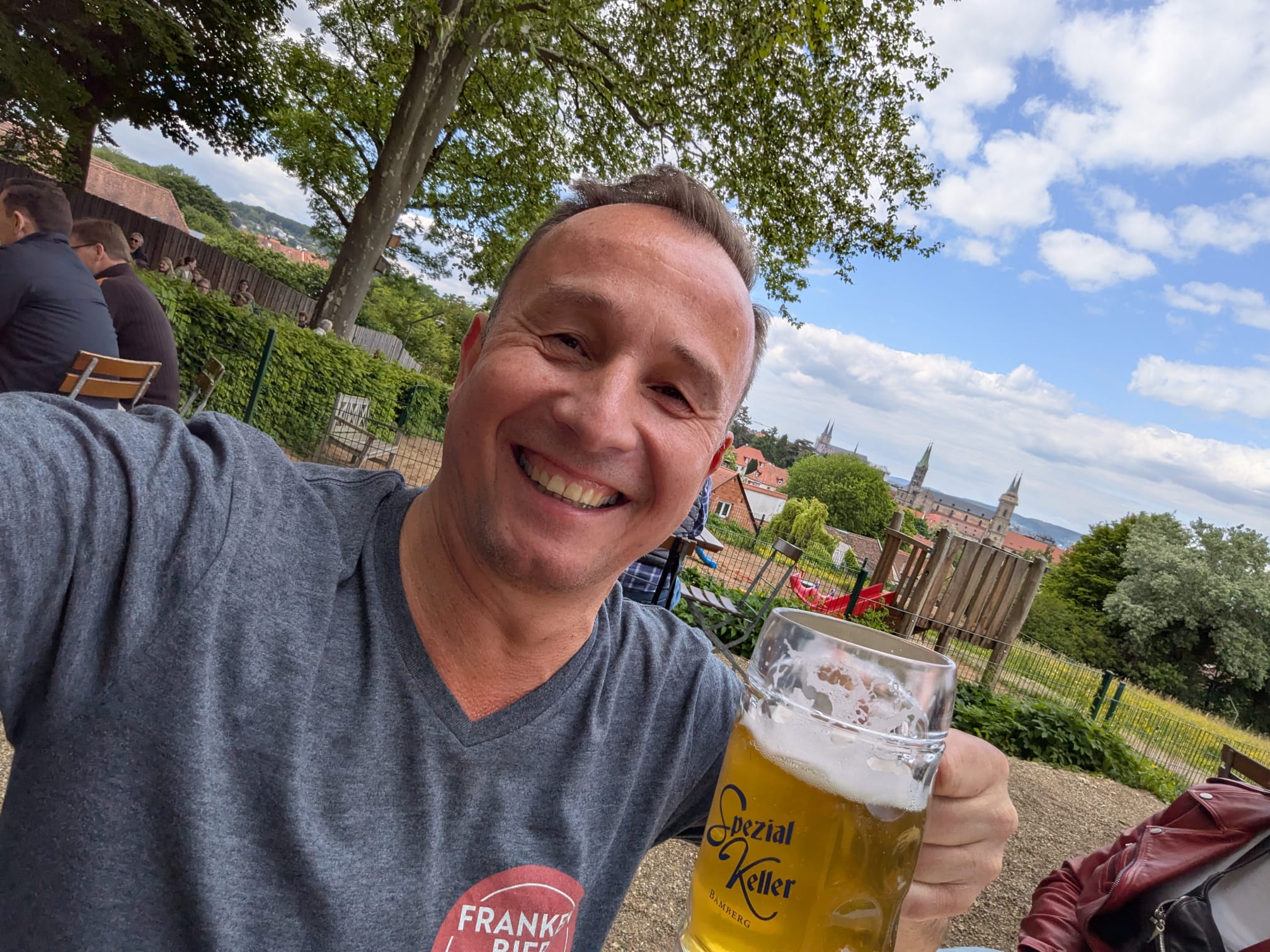Der FrankenBierFreund im Spezial-Keller von Bamberg