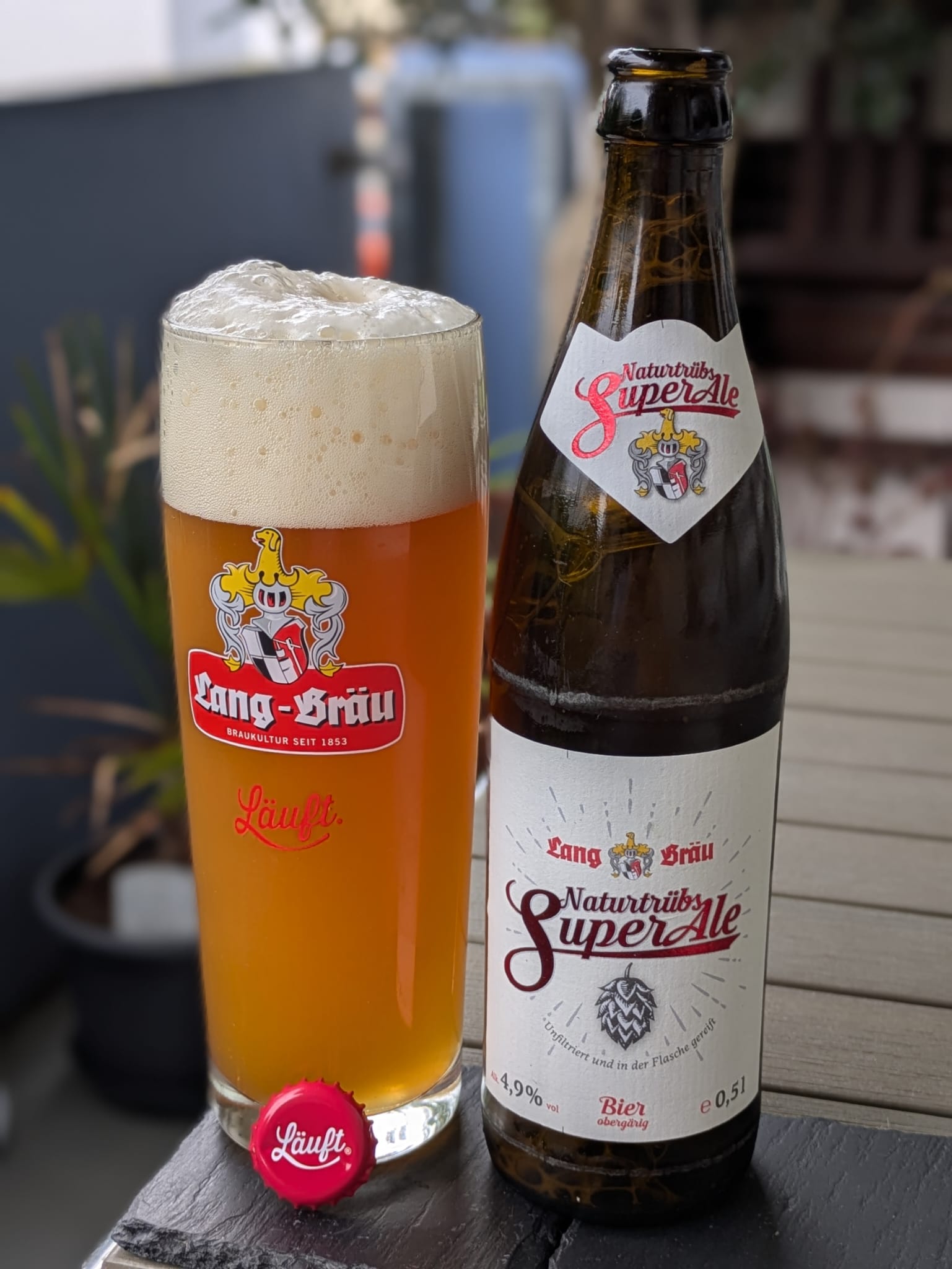 Bierprobe Super Ale von Lang-Bräu von FrankenBierFreund