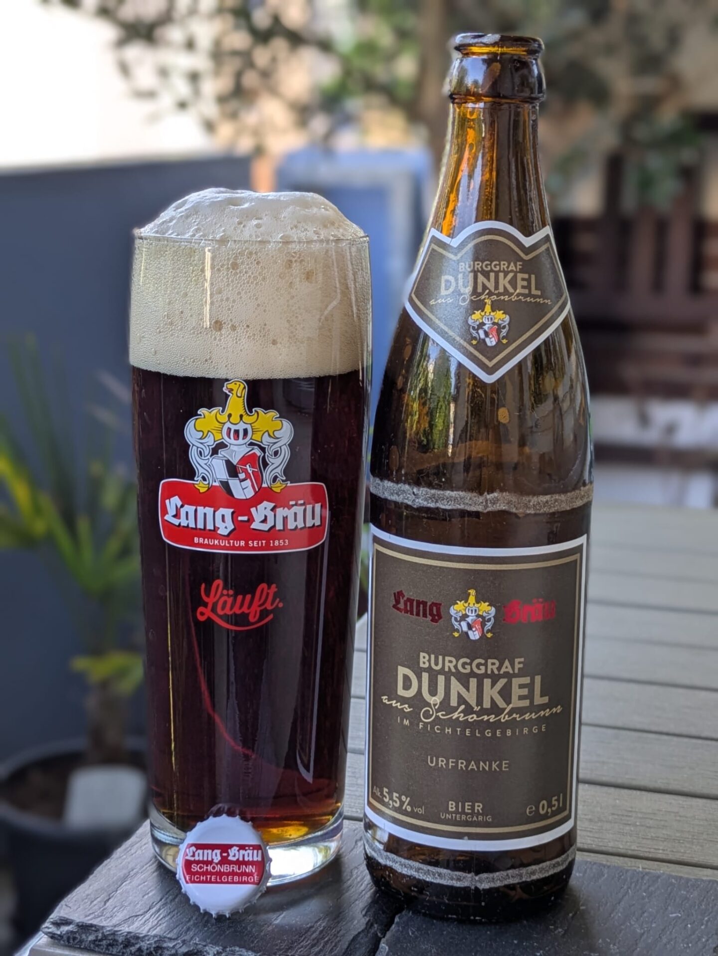 #316: Das Burggraf Dunkel von Lang-Bräu aus Schönbrunn im Fichtelgebirge