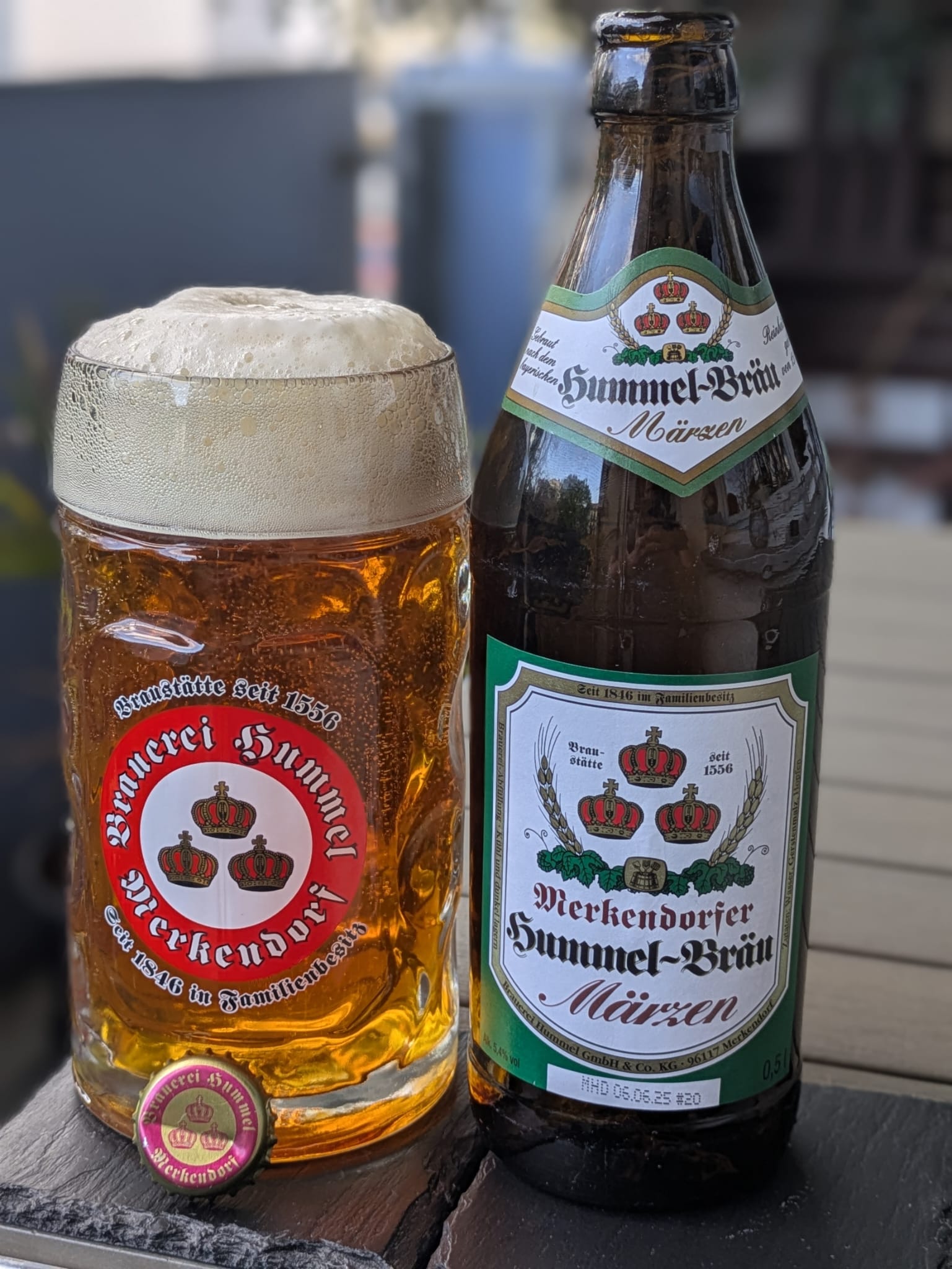 Bierprobe Märzen der Brauerei Hummel von FrankenBierFreund