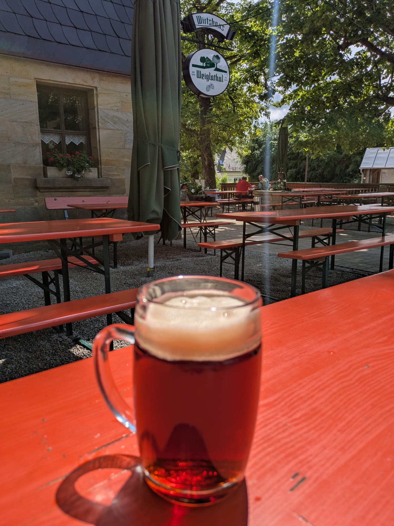 Wirtshaus Weiglathal dunkles Lager der Brauerei Übelhack von FrankenBierFreund