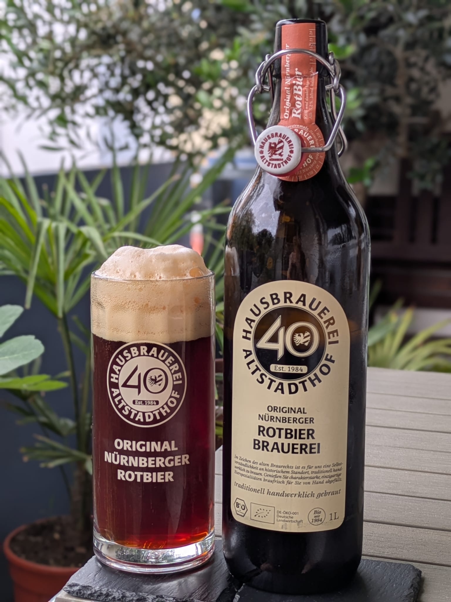 Bierprobe Original Nürnberger Rotbier der Hausbrauerei Altstadthof von FrankenBierFreund