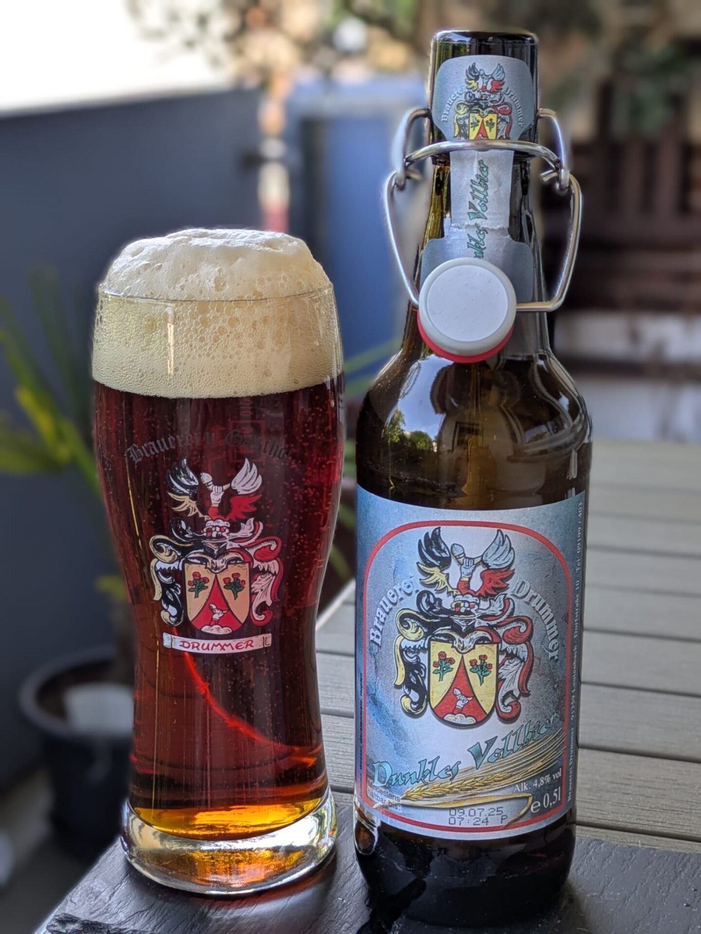 #336: Dunkles Vollbier der Brauerei Drummer aus Leutenbach in der Fränkischen Schweiz