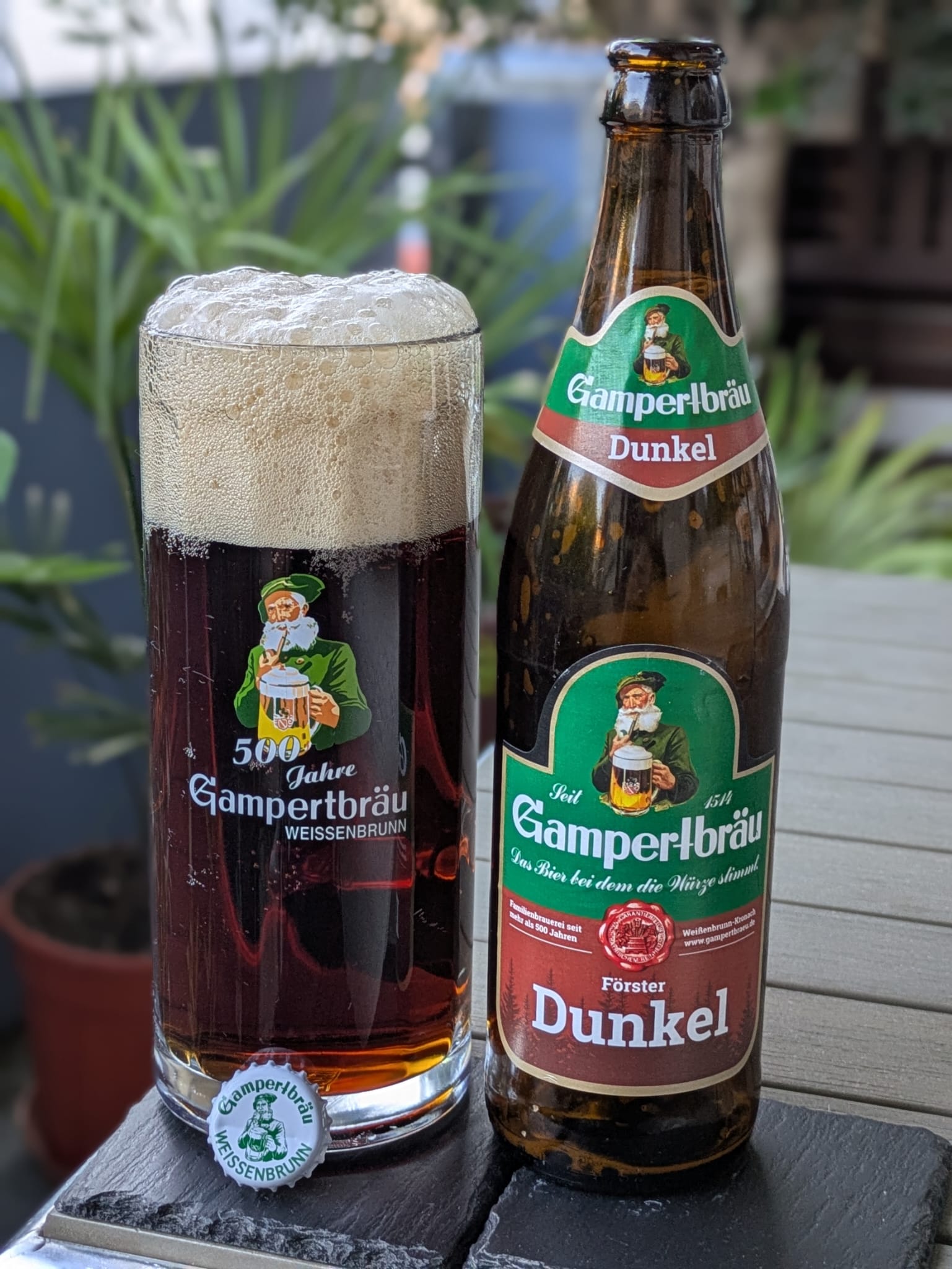 Bierprobe Förster Dunkel von Gampertbräu von FrankenBierFreund