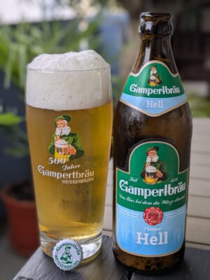 Bierprobe Förster Hell von Gampertbräu von FrankenBierFreund