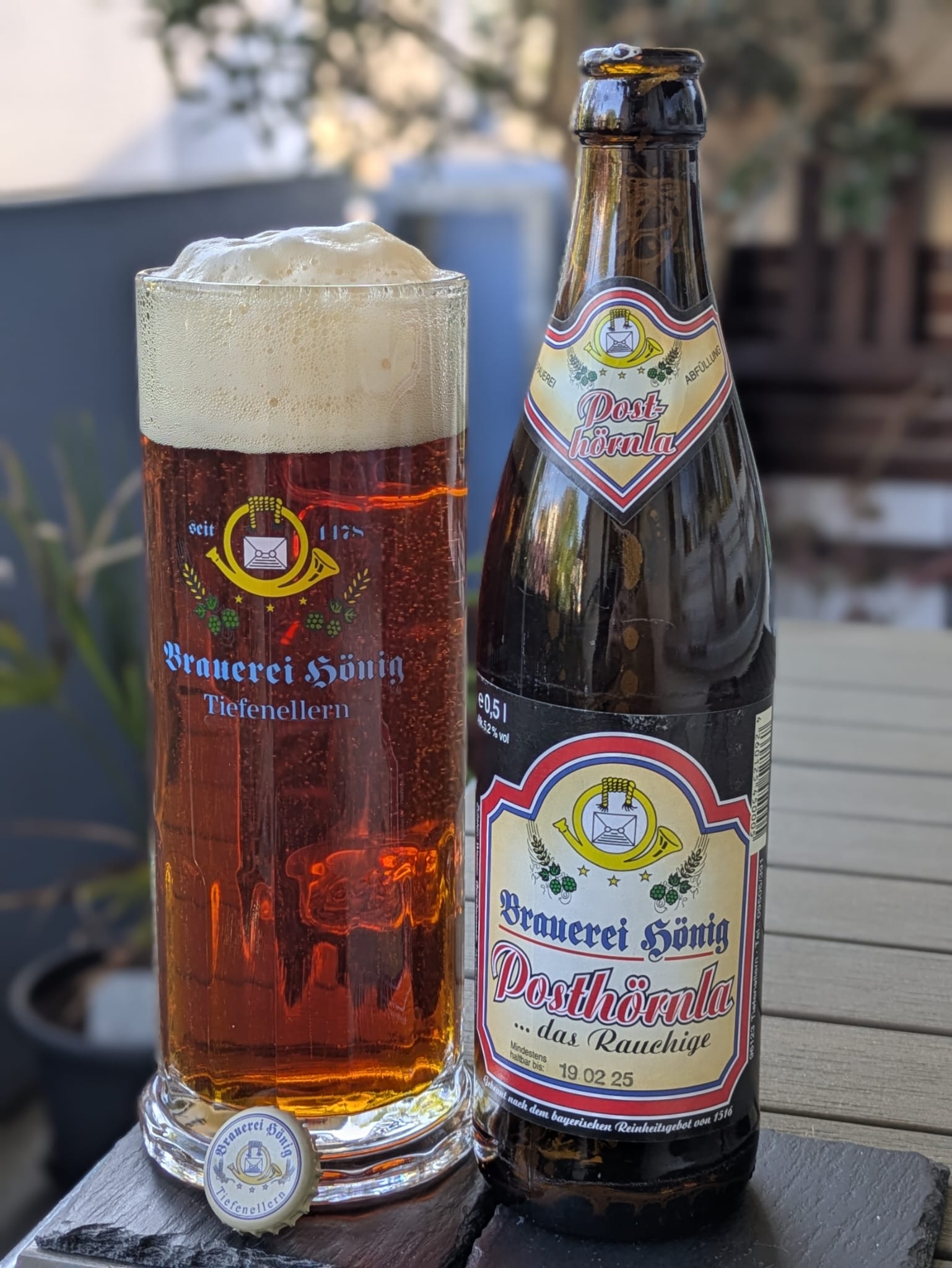 Bierprobe Posthörnla der Brauerei Hönig von FrankenBierFreund