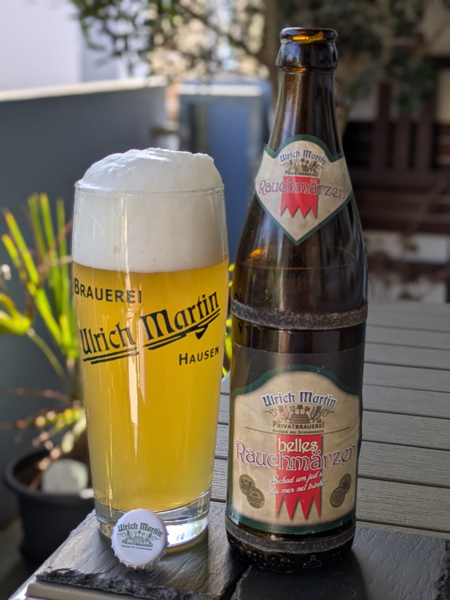 Bierprobe Rauchmärzen der Privatbrauerei Ulrich Martin von FrankenBierFreund