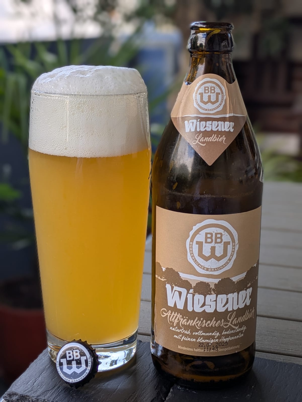 Bierprobe Wiesener Altfränkisches Landbier vom Brauhaus Wiesen von FrankenBierFreund