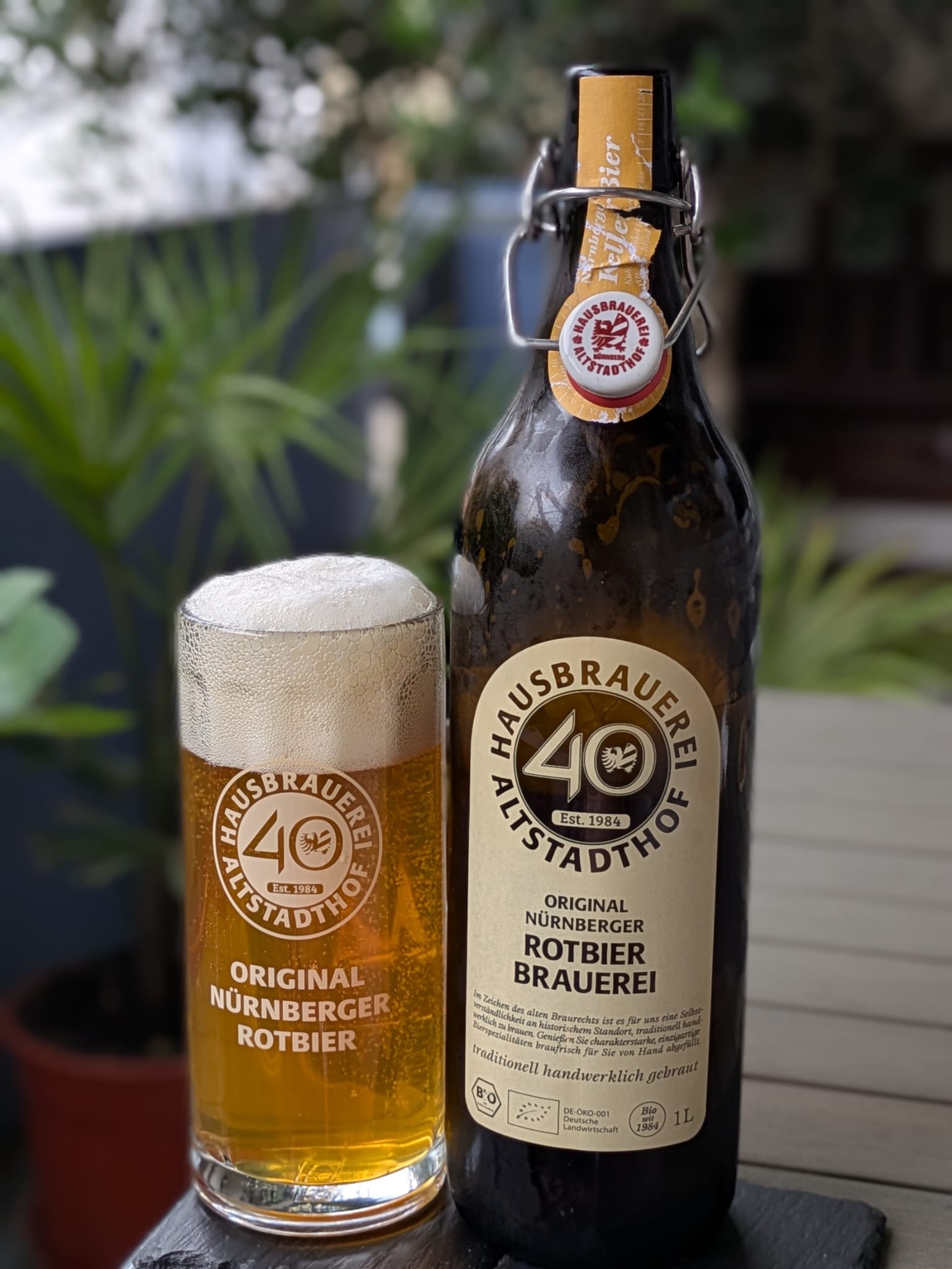 Bierprobe Nürnberger Kellerbier der Hausbrauerei Altstadthof von FrankenBierFreund