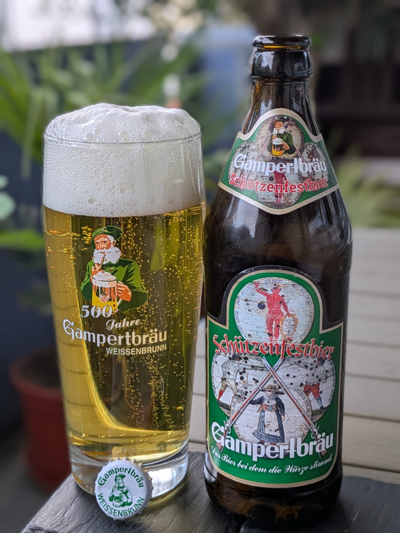Bierprobe Schützenfestbier von Gampertbräu von FrankenBierFreund