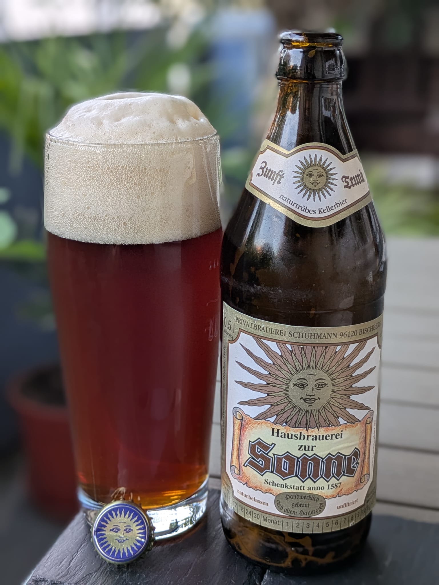 Bierprobe Zunft Trunk der Brauerei zur Sonne von FrankenBierFreund