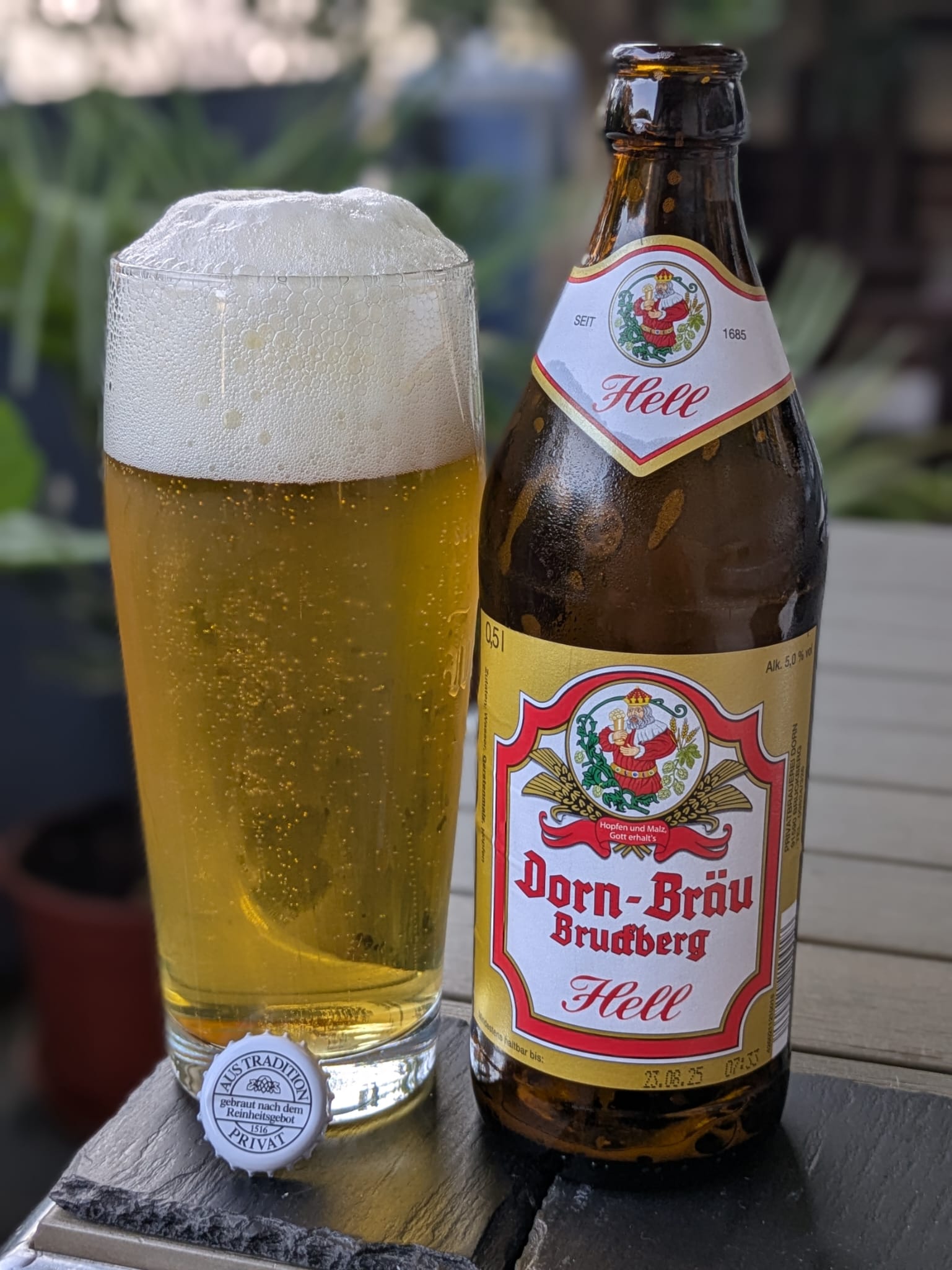 Bierprobe Hell von Dorn-Bräu von FrankenBierFreund