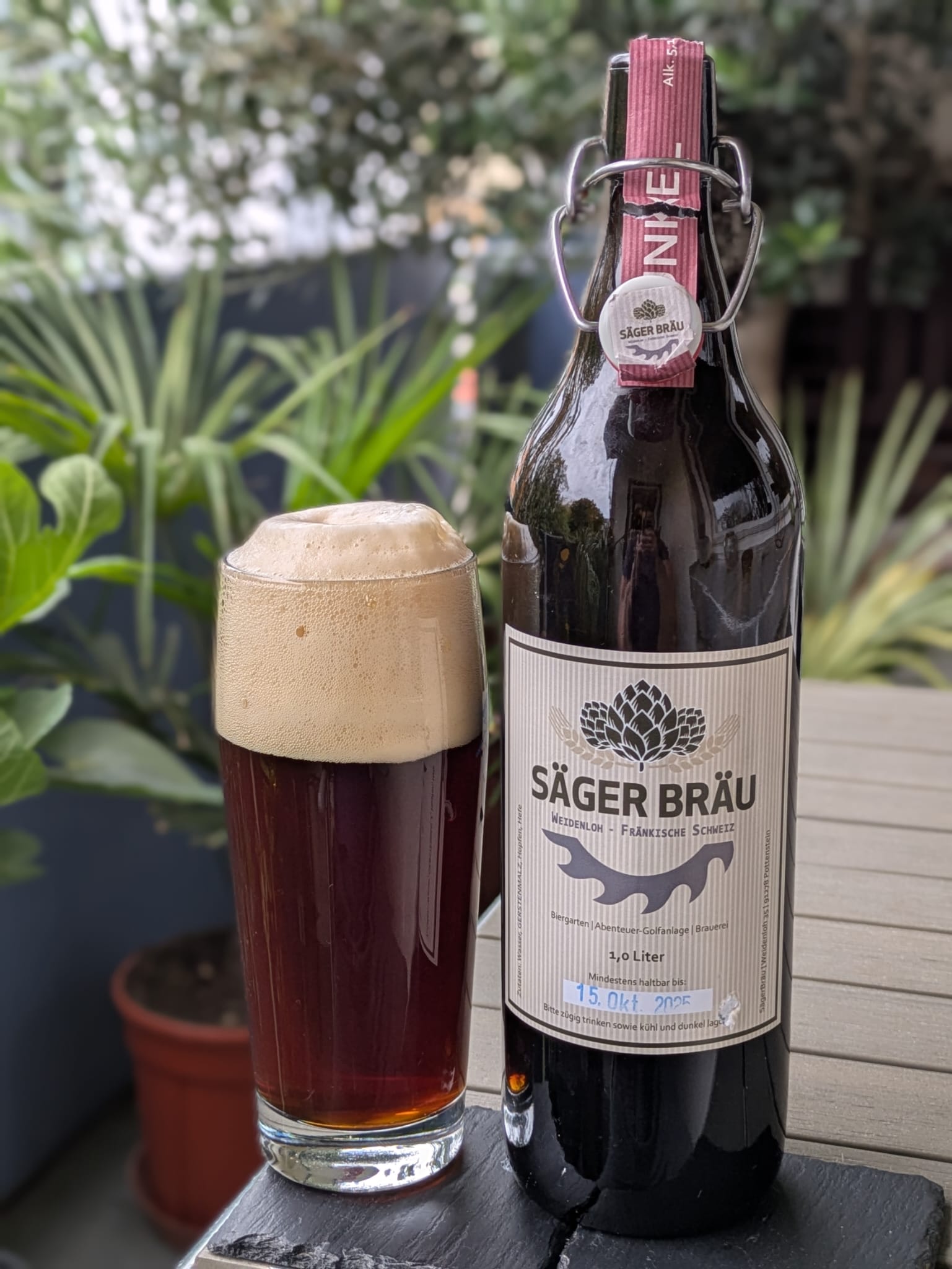 Bierprobe Dunkel von Säger Bräu von FrankenBierFreund