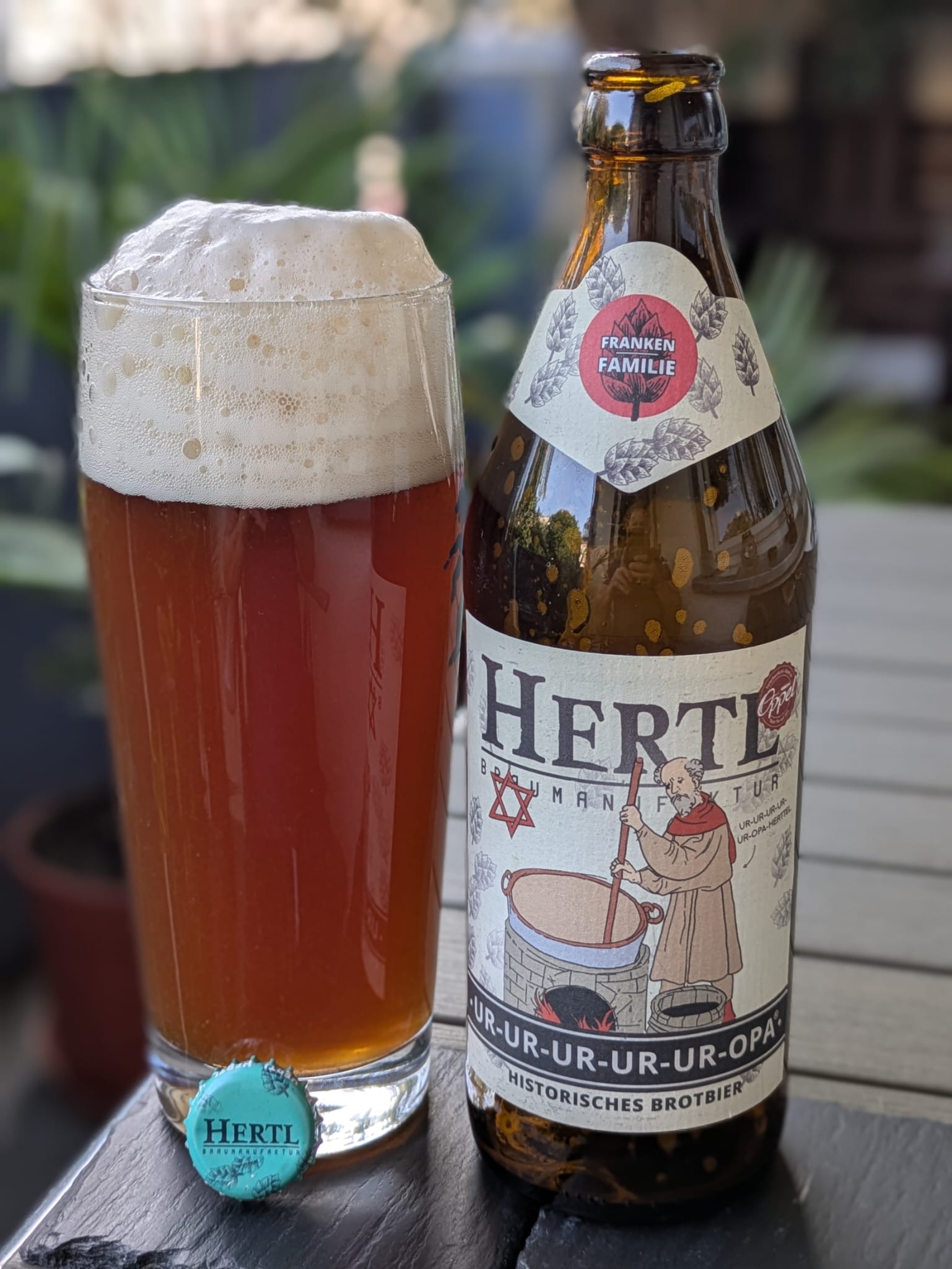 Bierprobe Ur-Ur-Ur-Ur-Ur-Opa der Braumanufaktur Hertl von FrankenBierFreund