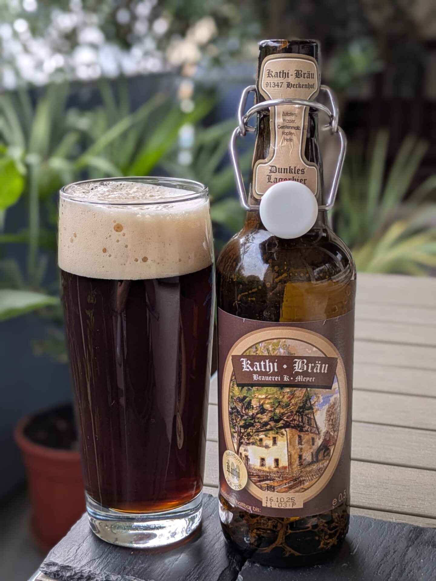 #396: Dunkles Landbier von Kathi-Bräu aus Heckenhof in der Fränkischen Schweiz