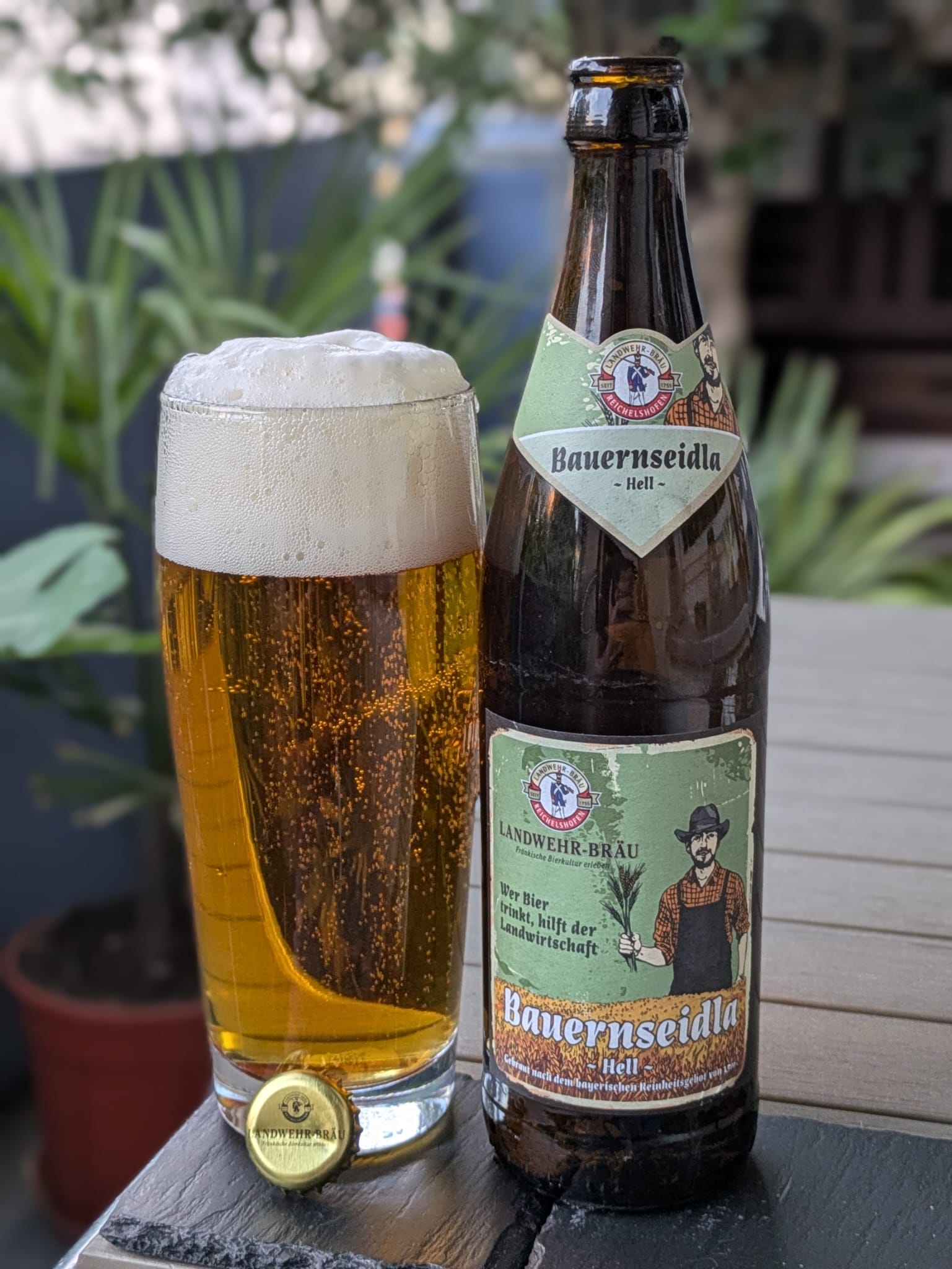Bierprobe Bauernseidla von Landwehr Bräu von FrankenBierFreund