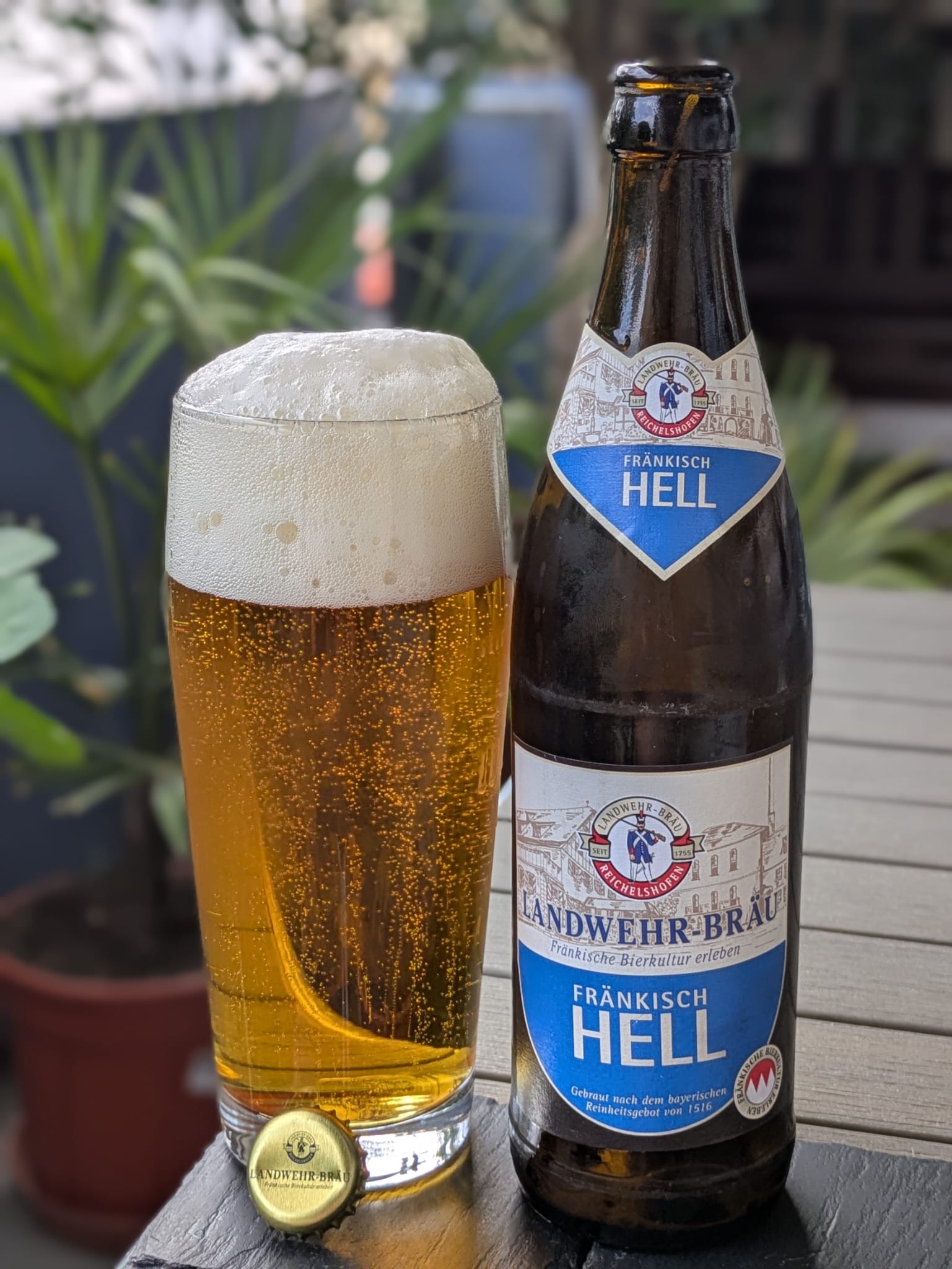 Bierprobe Fränkisch Hell von Landwehr-Bräu von FrankenBierFreund