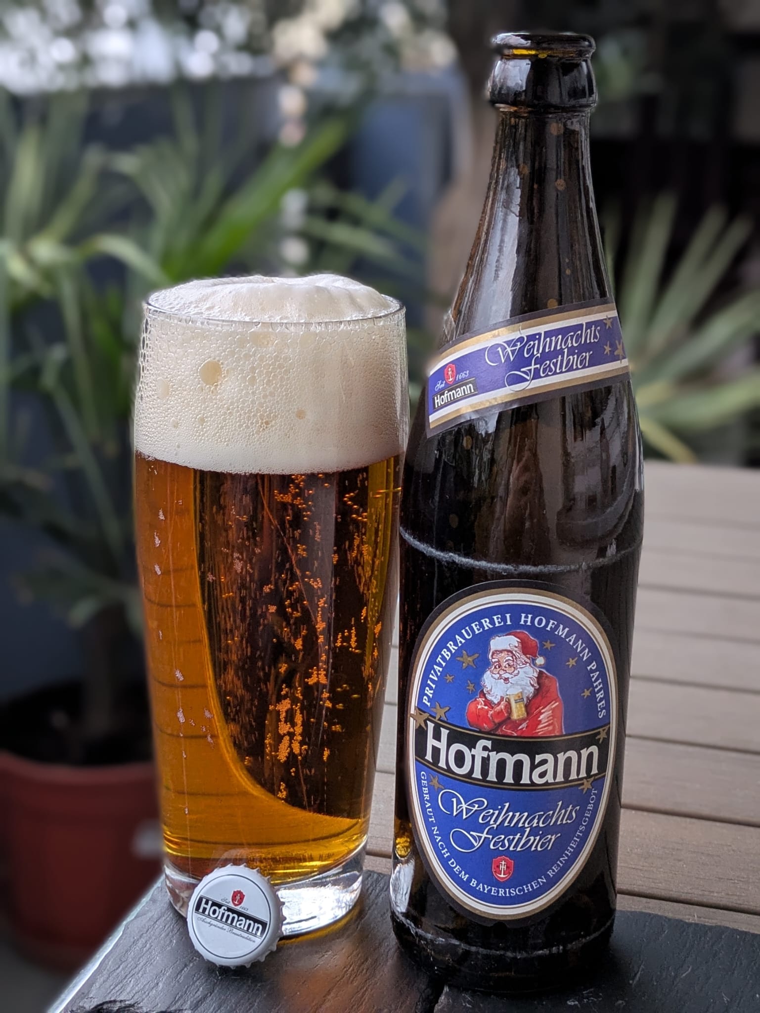 Bierprobe Weihnachtsfestbier der Privatbrauerei Hofmann von FrankenBierFreund