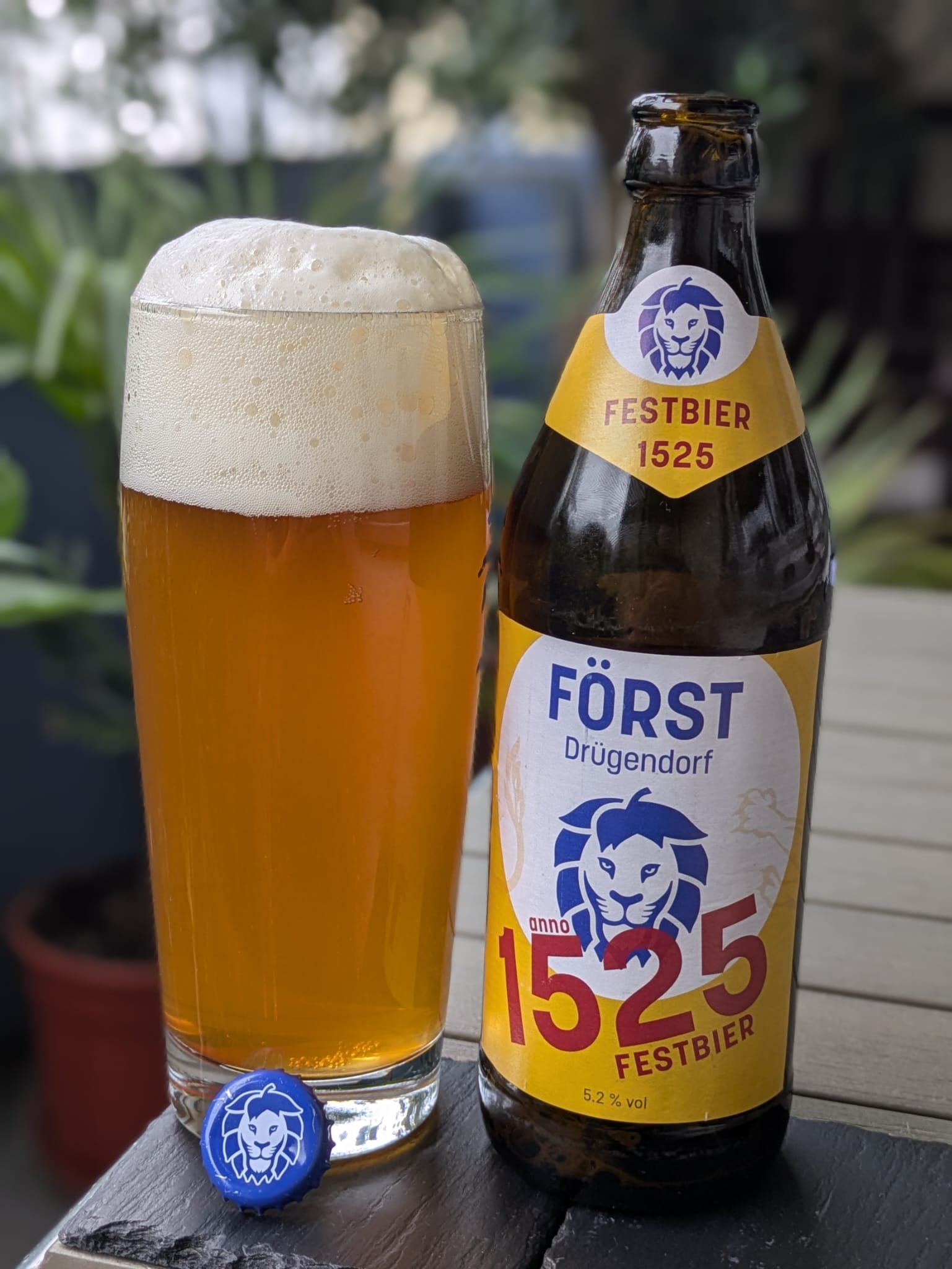 Bierprobe 1525 Festbier der Brauerei Först von FrankenBierFreund