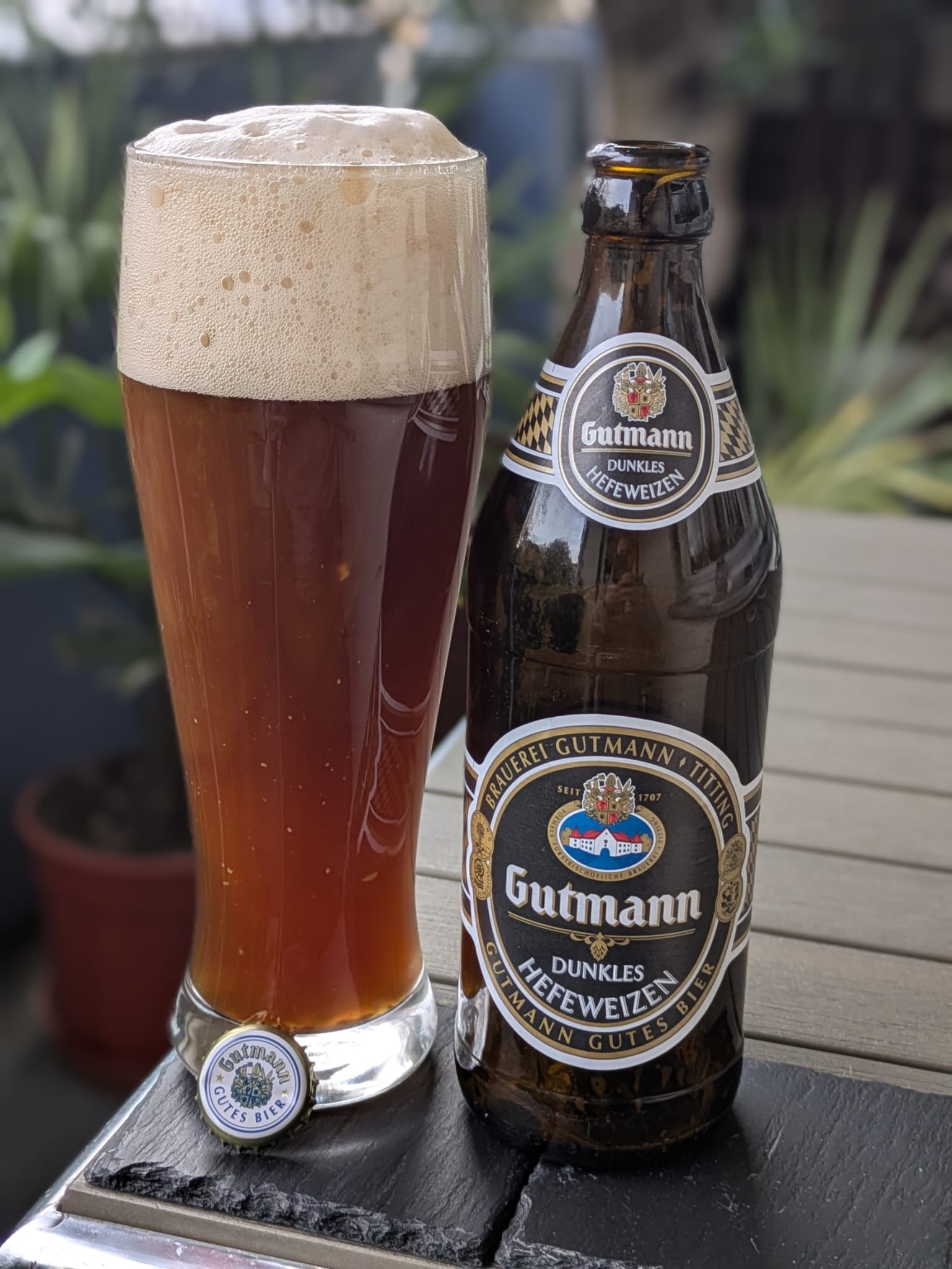 #453: Dunkles Hefeweizen der Brauerei Gutmann aus Titting in Oberbayern