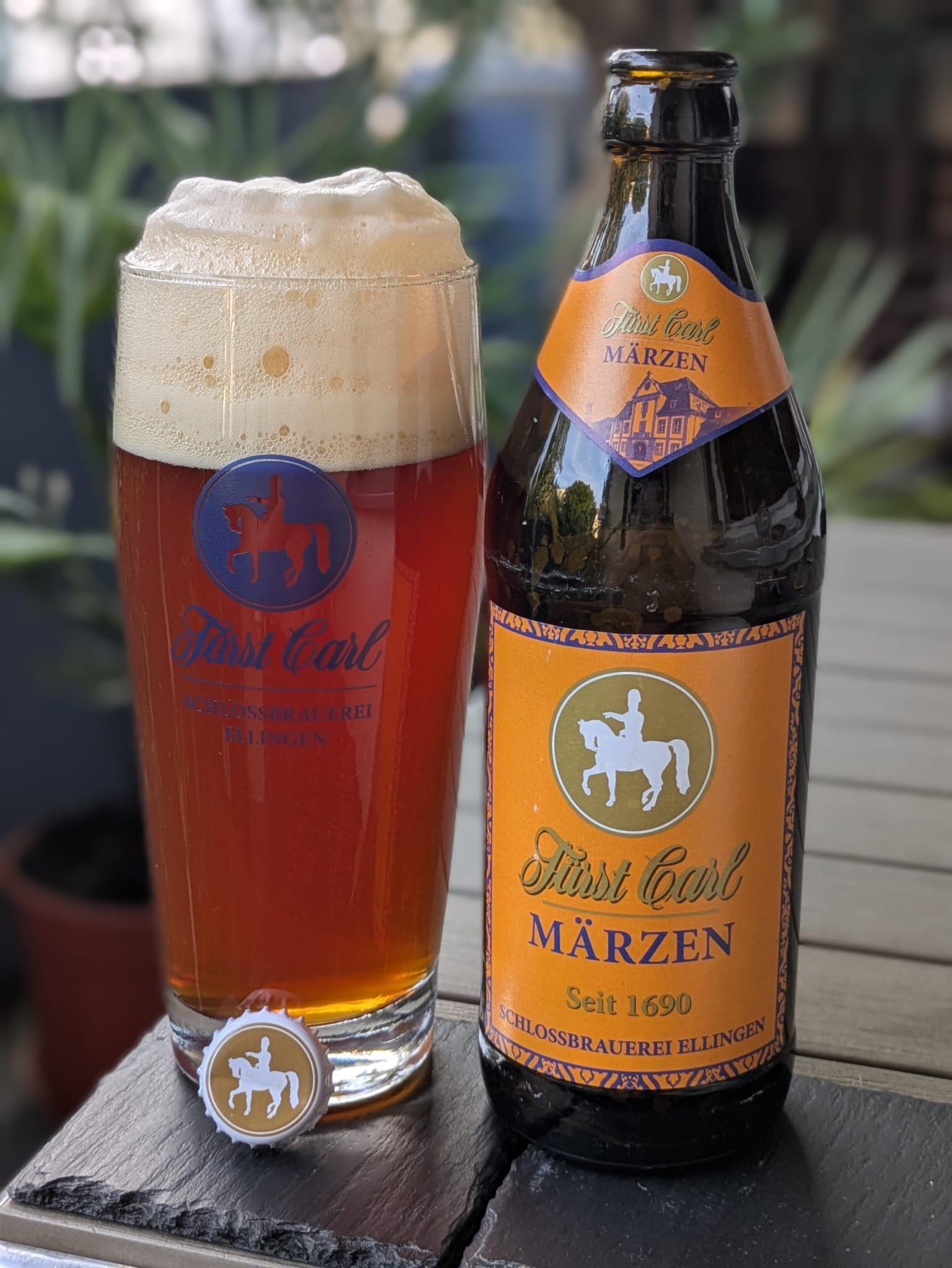 Bierprobe Fürst Carl Märzen der Schlossbrauerei Ellingen von FrankenBierFreund
