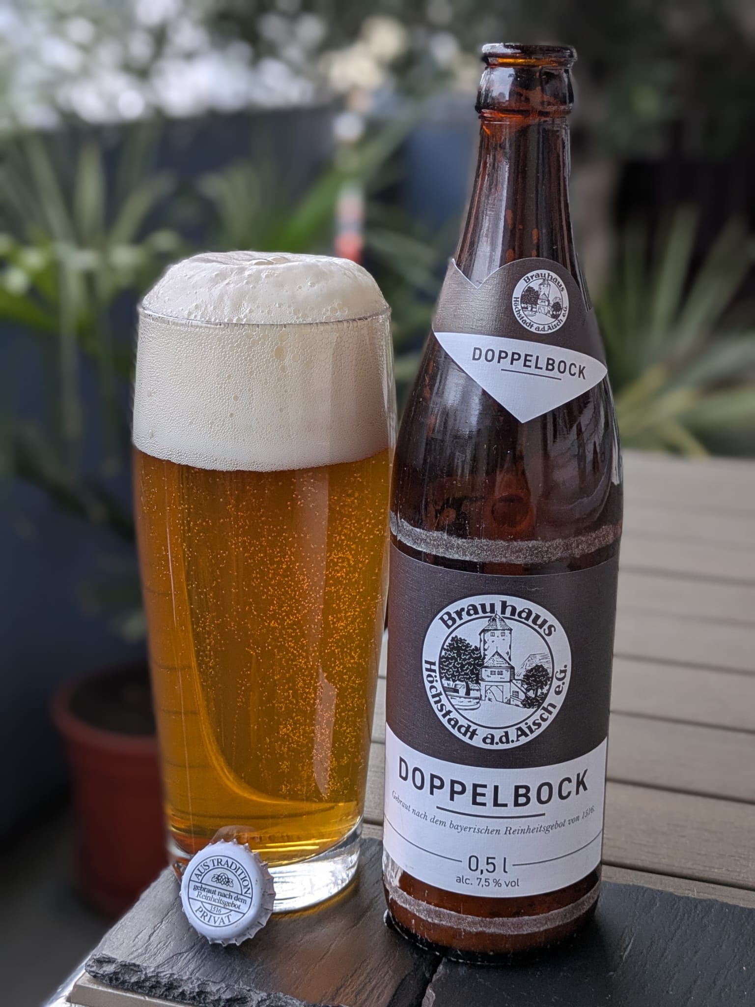 Bierprobe Doppelbock vom Brauhaus Höchstadt von FrankenBierFreund