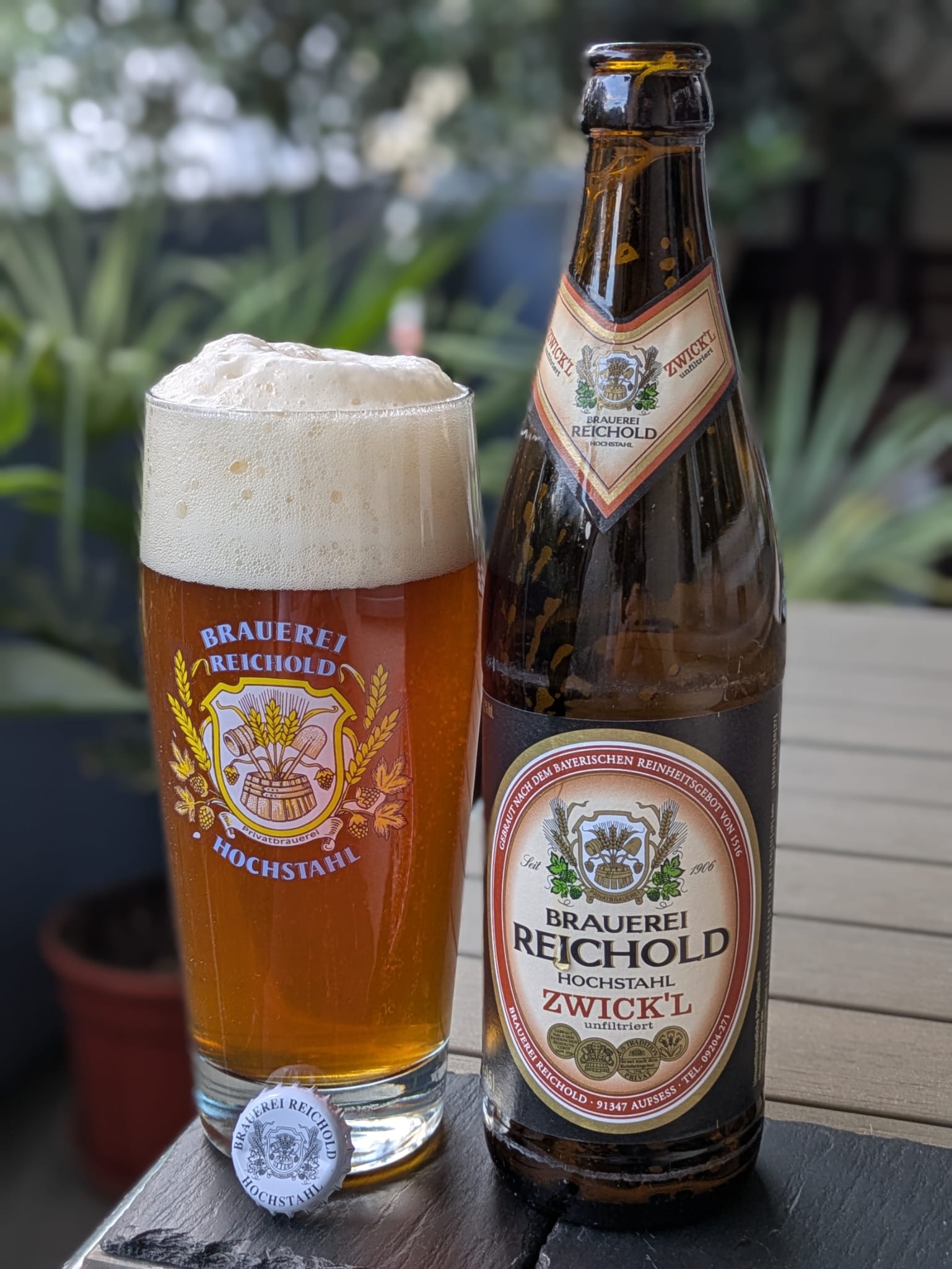 Bierprobe Zwickl der Brauerei Reichold von FrankenBierFreund
