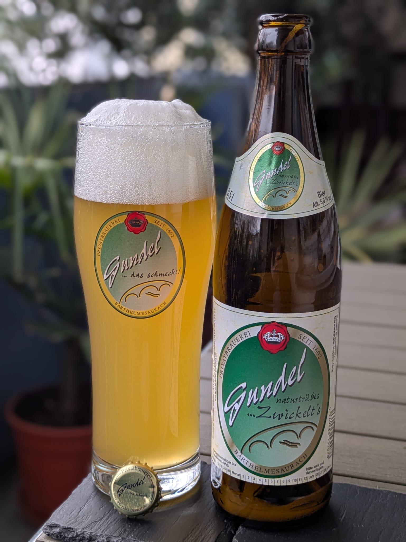 Bierprobe Gundel Zwickelt's der Brauerei Gundel von FrankenBierFreund